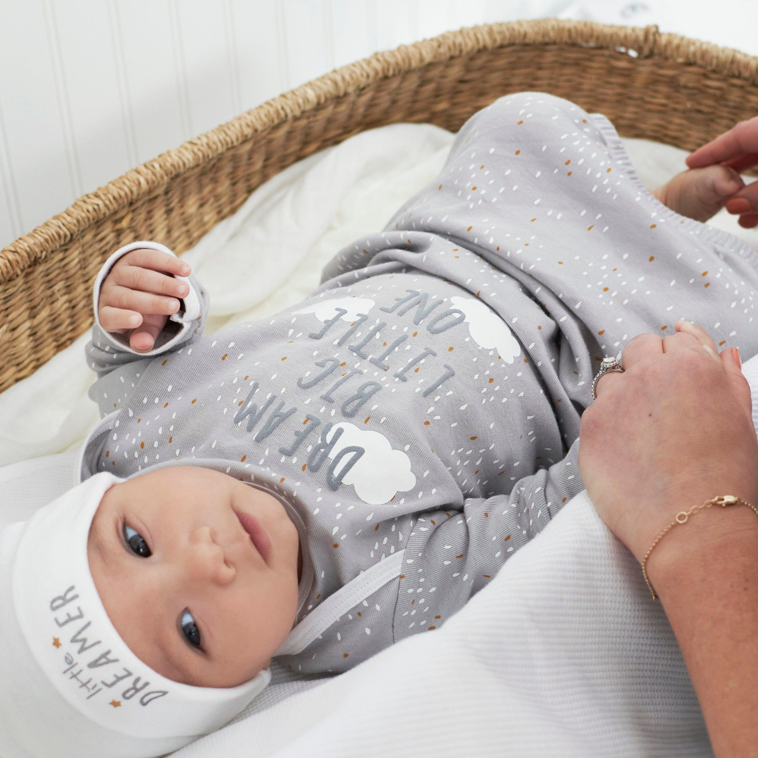 4-Pack Baby Neutral Sheep Gowns - Image 2