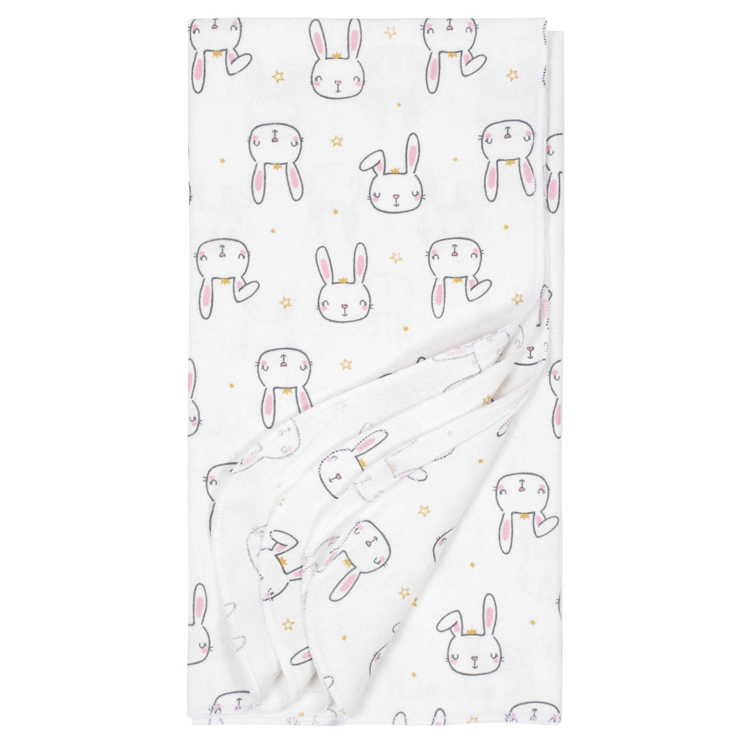Gerber® 4-Pack Baby Girls Princess Flannel Blankets - Image 2