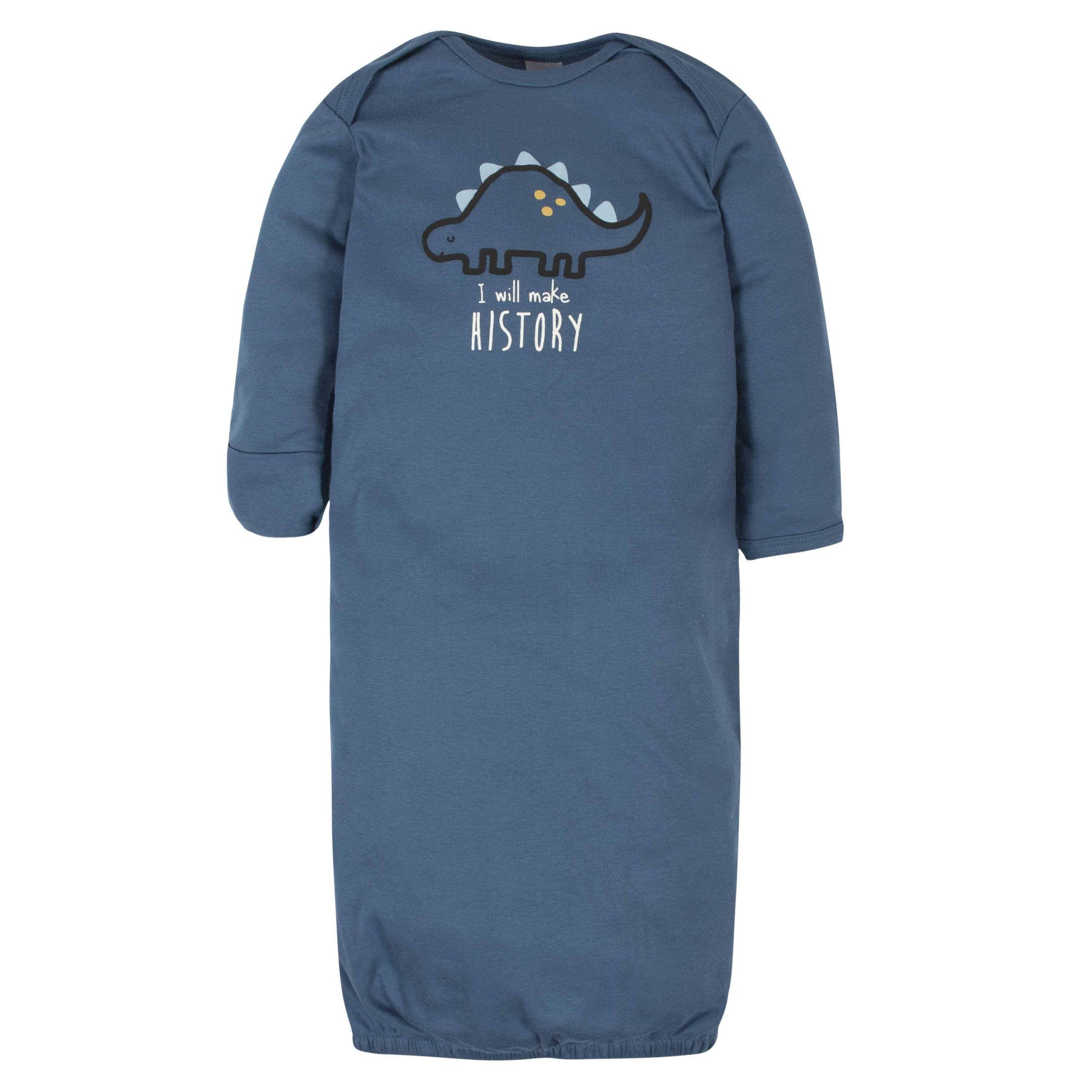 4-Pack Baby Boys Dinosaur Gowns - Image 2