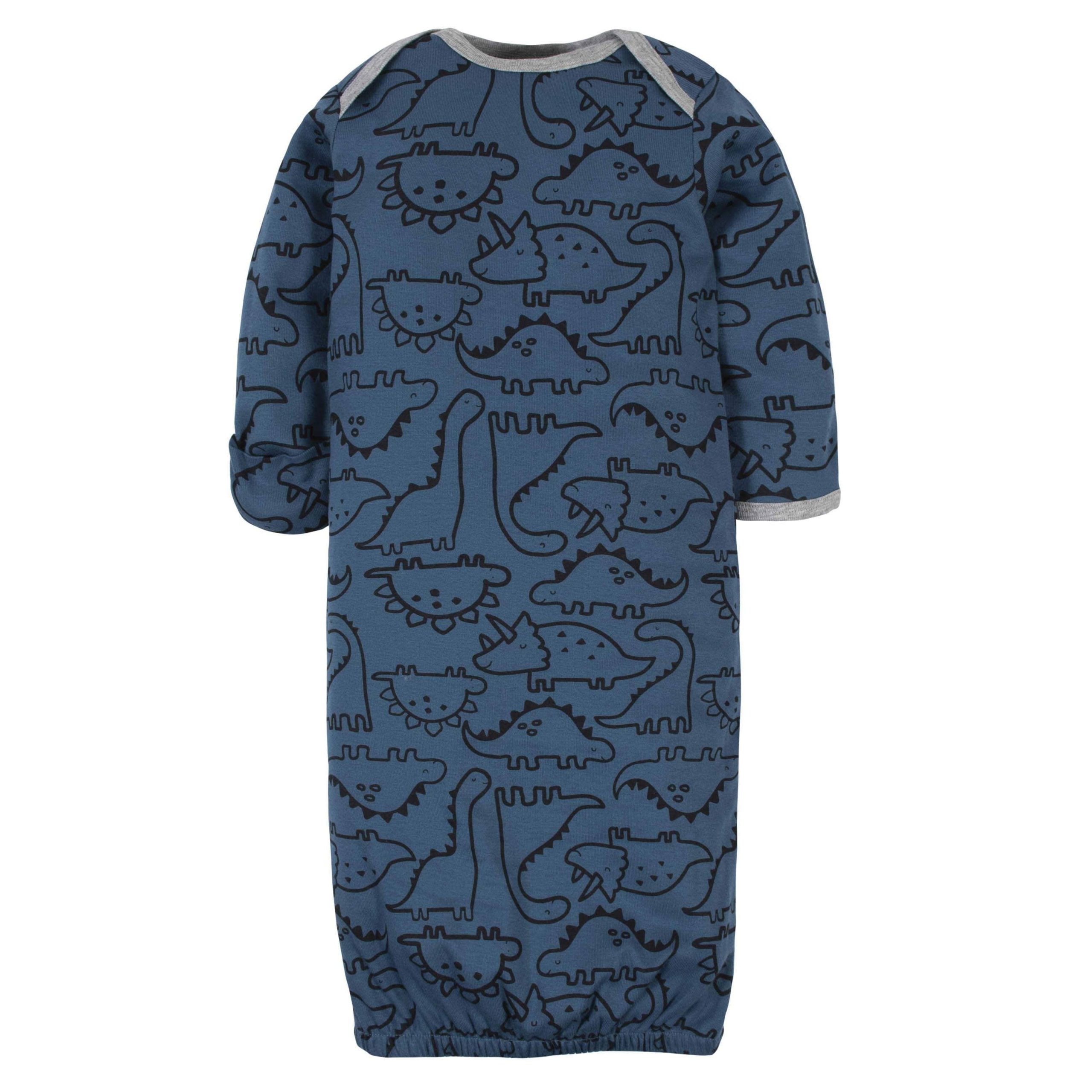 4-Pack Baby Boys Dinosaur Gowns - Image 5