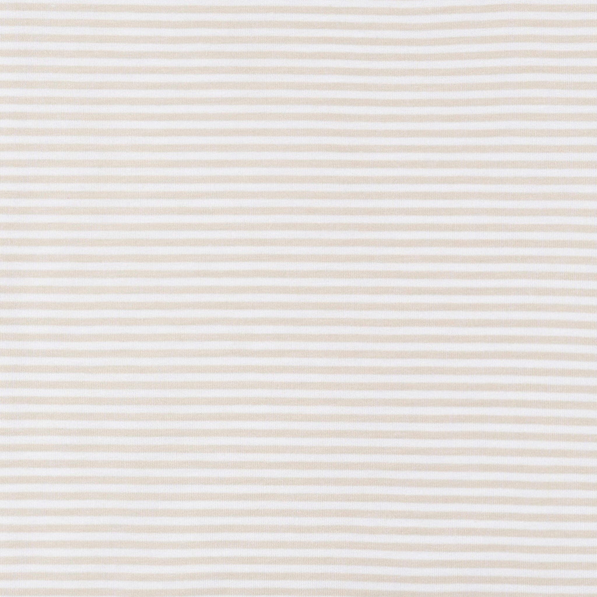 2-Piece Baby Neutral Tan Stripe Swaddle Blanket & Hat Set - Image 6