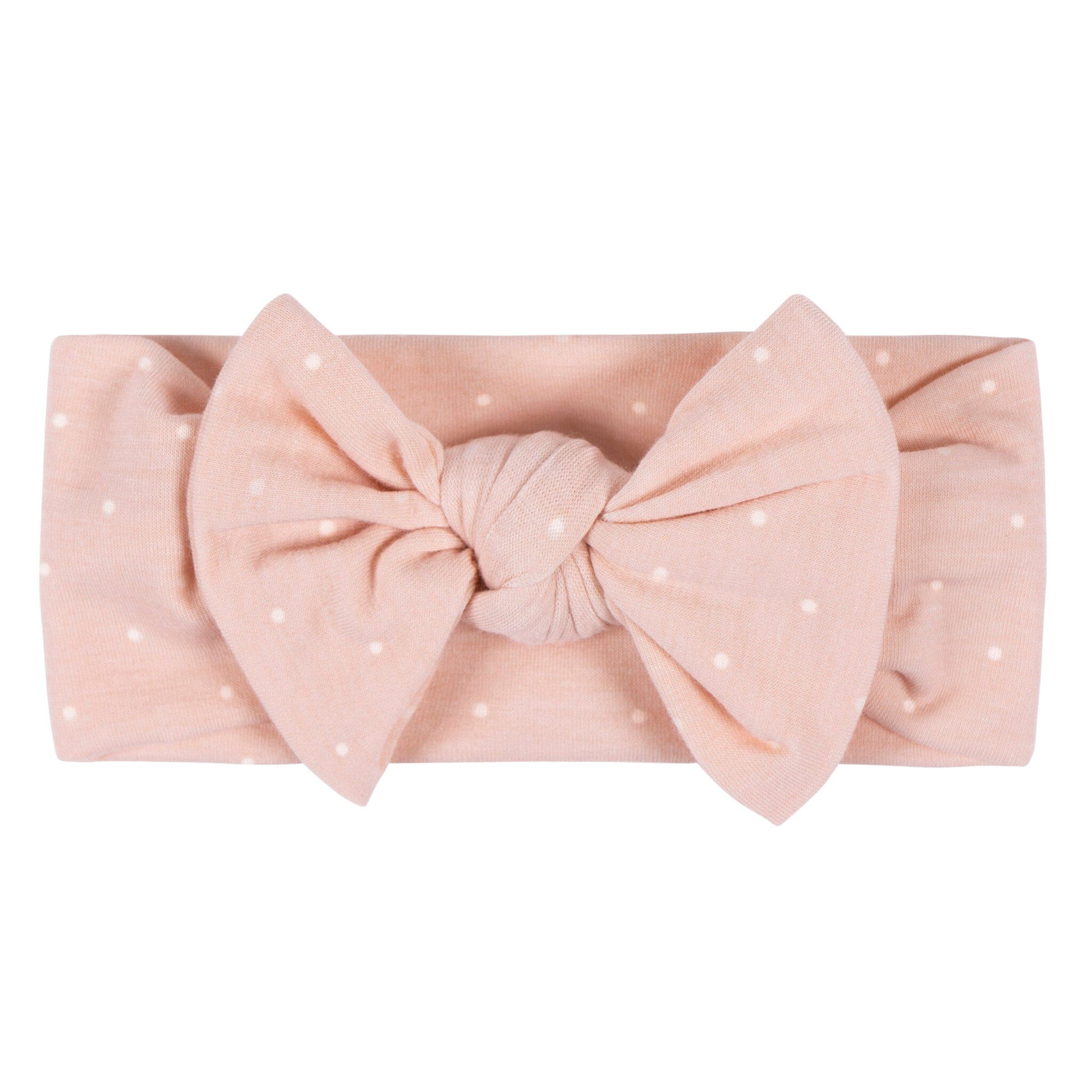 2-Piece Baby Girls Pink Floral Swaddle Blanket & Headband Set - Image 2