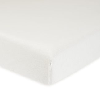 1-Pack Neutral White Organic Fitted Crib Sheet