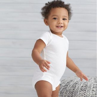 4-Pack Infant & Toddler White Short Sleeve Onesies® Bodysuits