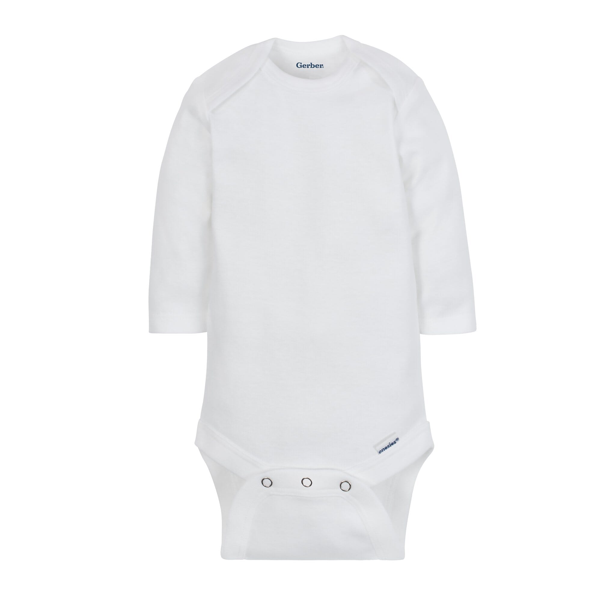 3-Pack White Long Sleeve Onesies® Bodysuits - Image 2