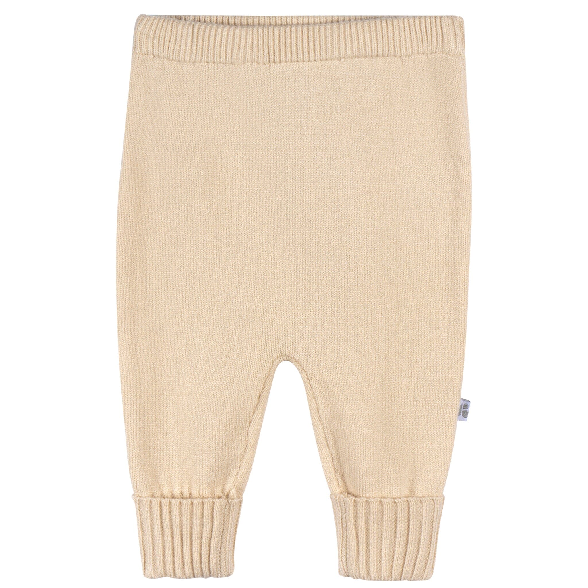 2-Piece Baby Neutral Tan Sweater Knit Set - Image 2