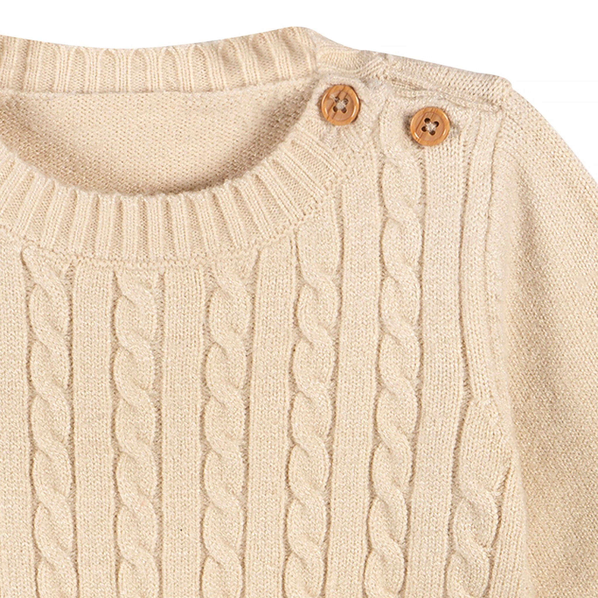 2-Piece Baby Neutral Tan Sweater Knit Set - Image 10