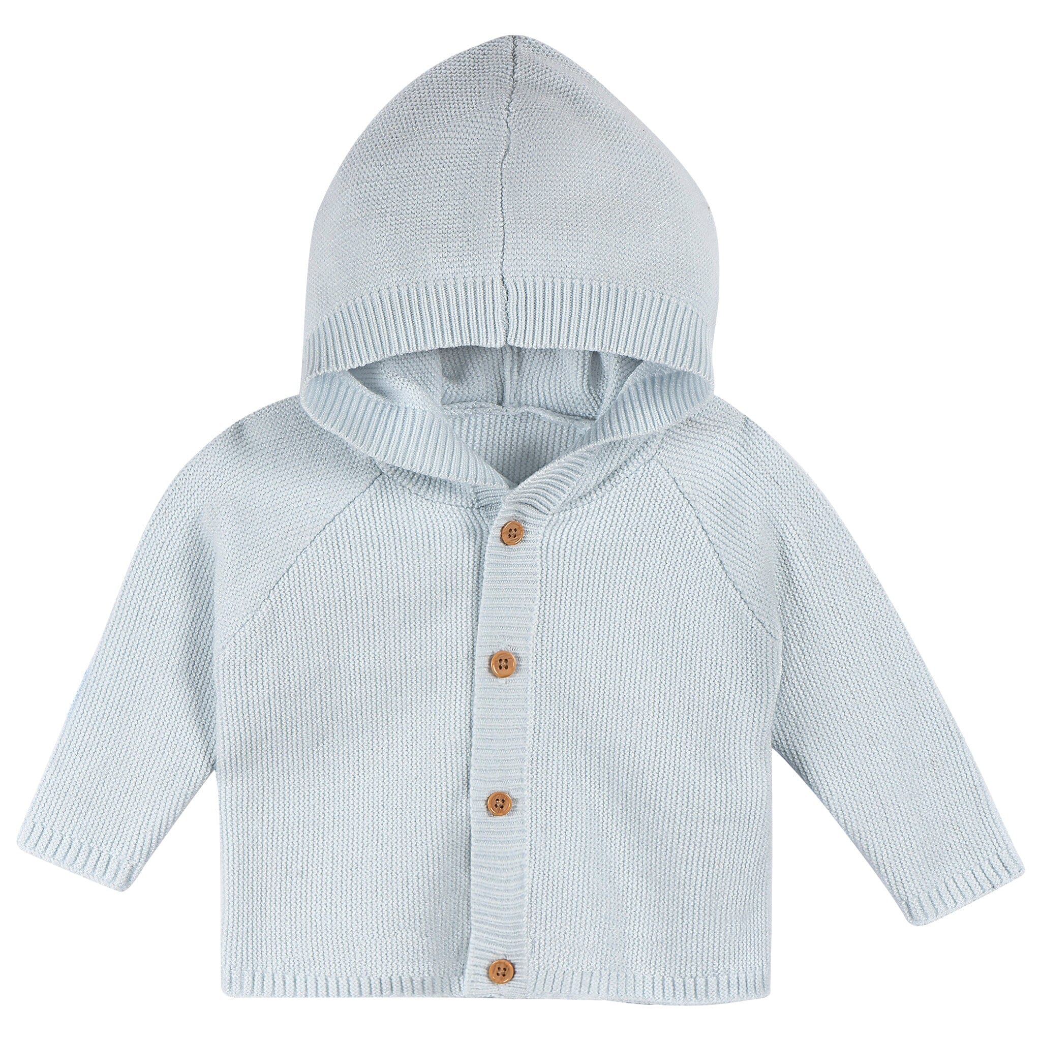 2-Piece Baby Boys Blue Sweater Knit Set - Image 3