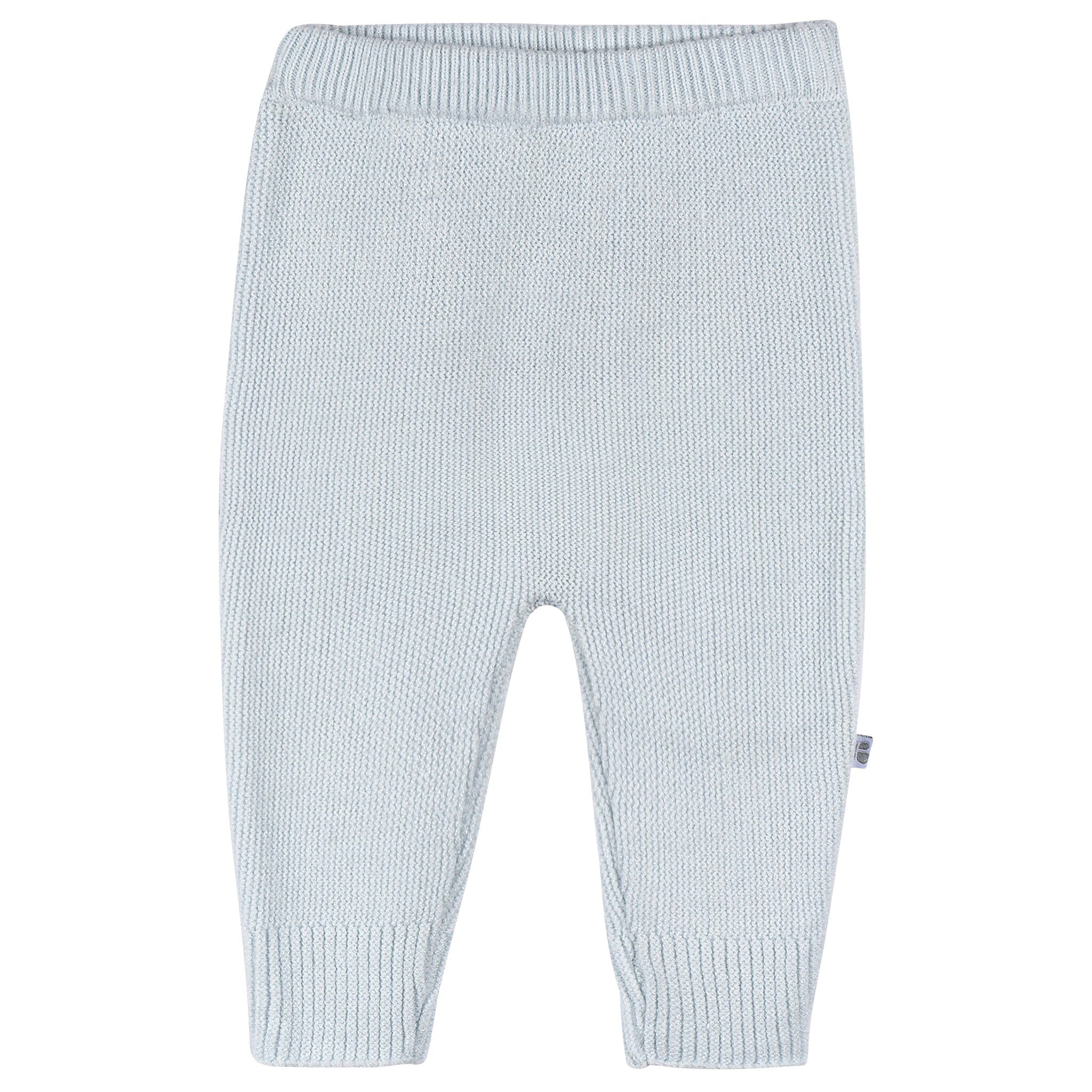 2-Piece Baby Boys Blue Sweater Knit Set - Image 7