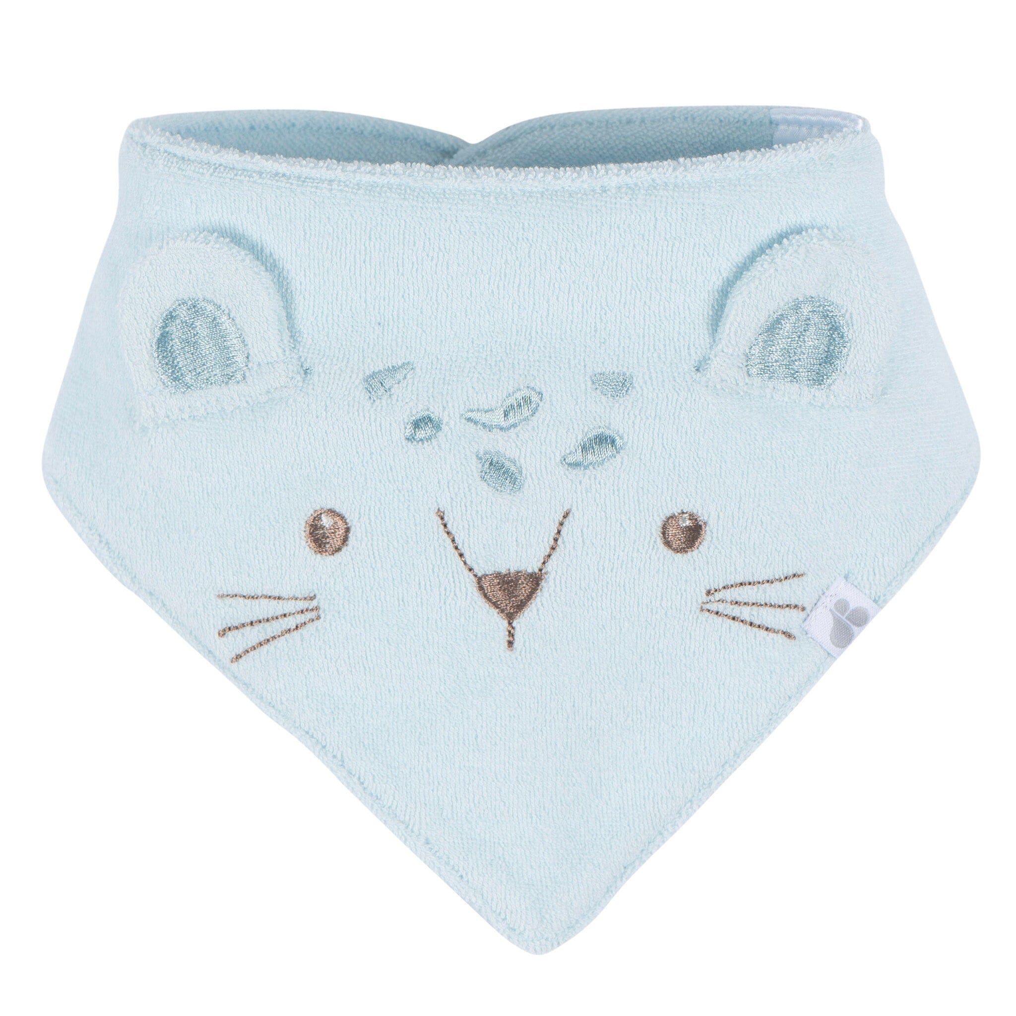3-Pack Baby Boys Blue Lion Bandana Bibs - Image 2
