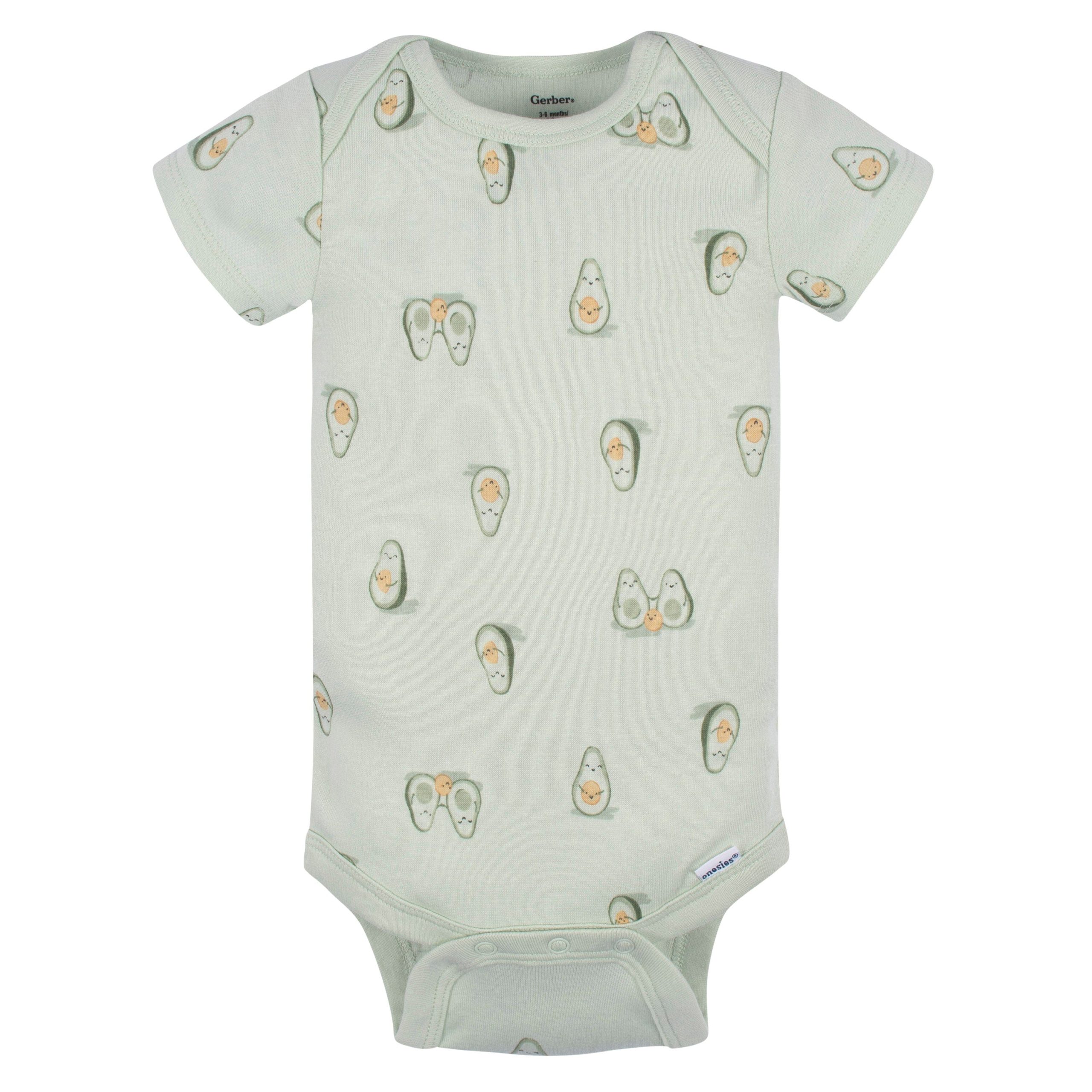 3-Pack Baby Neutral Avo-Cuddle Short Sleeve Onesies® Bodysuits - Image 2