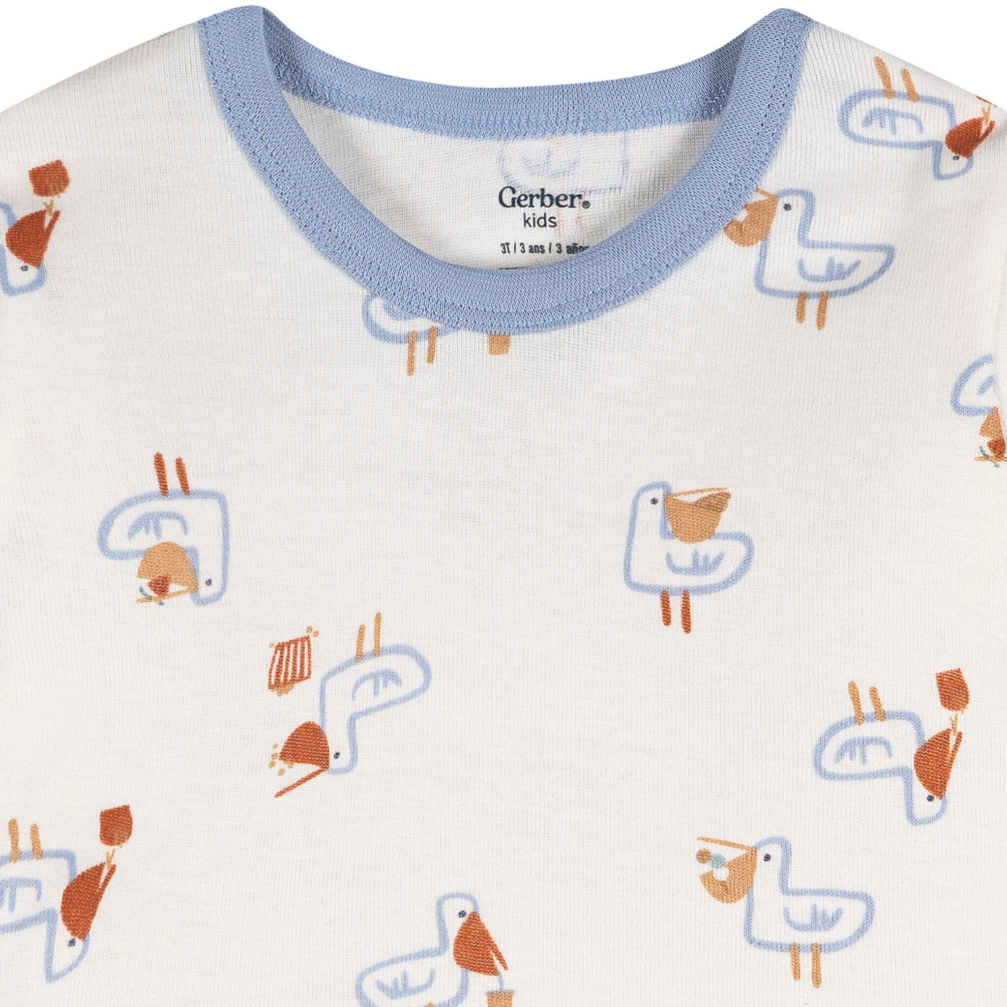 2-Piece Infant & Toddler Boys Hungry Pelican Cotton Pajama Set - Image 3