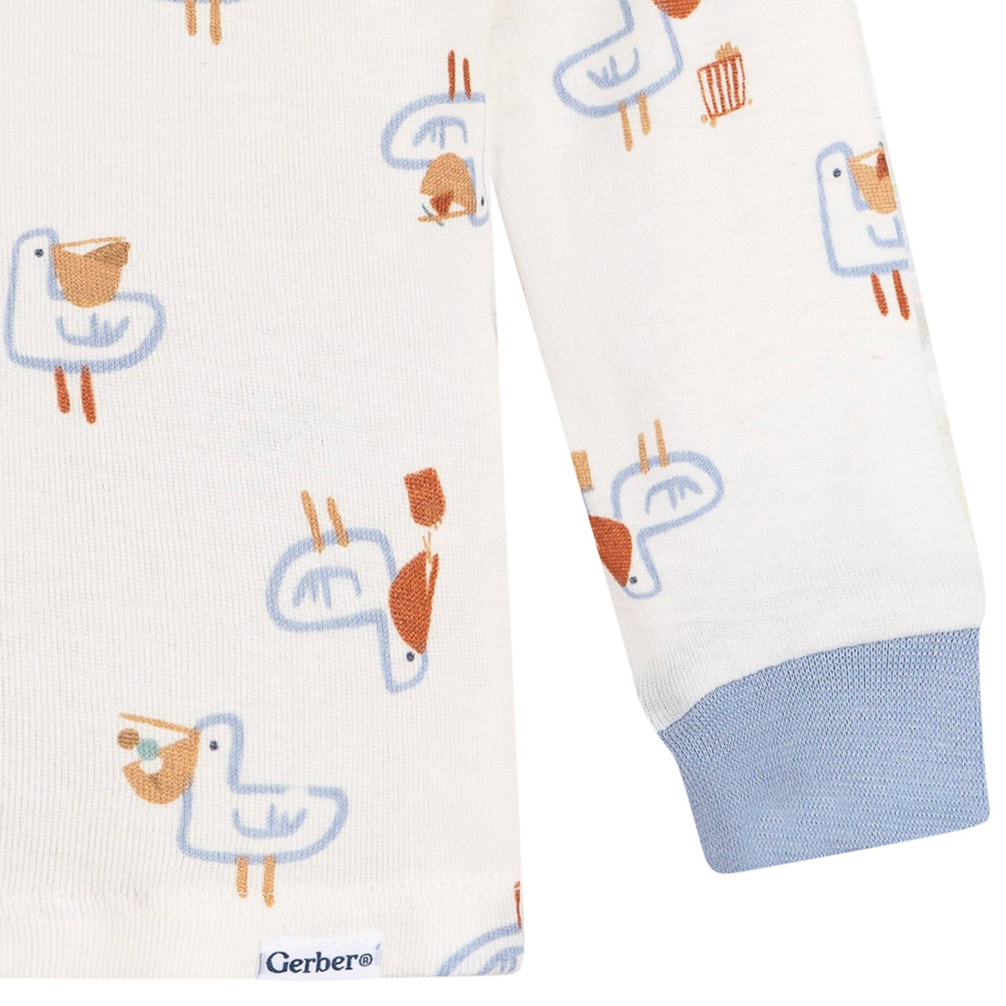 2-Piece Infant & Toddler Boys Hungry Pelican Cotton Pajama Set - Image 4