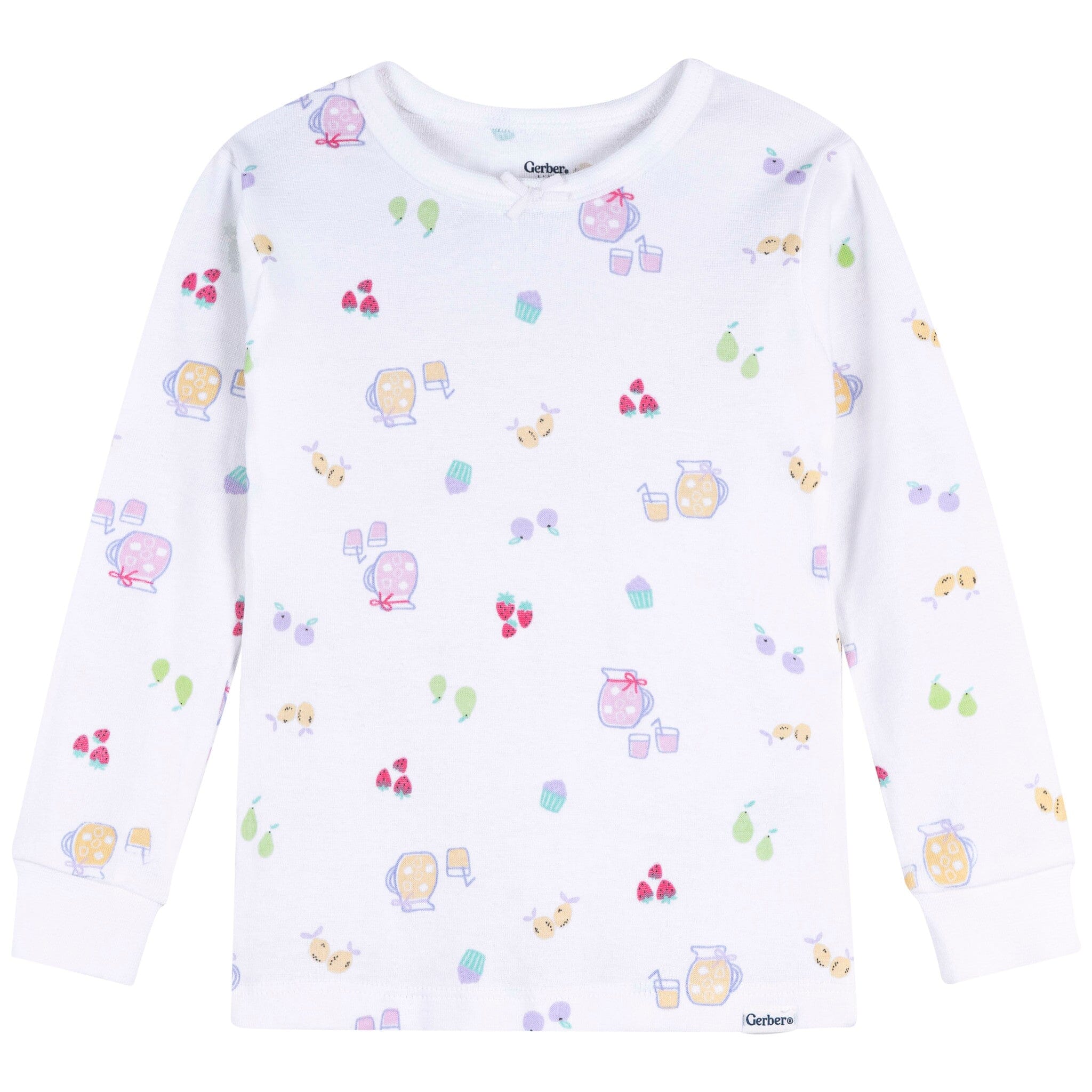 2-Piece Infant & Toddler Girls Lemonade Cotton Pajama Set - Image 2
