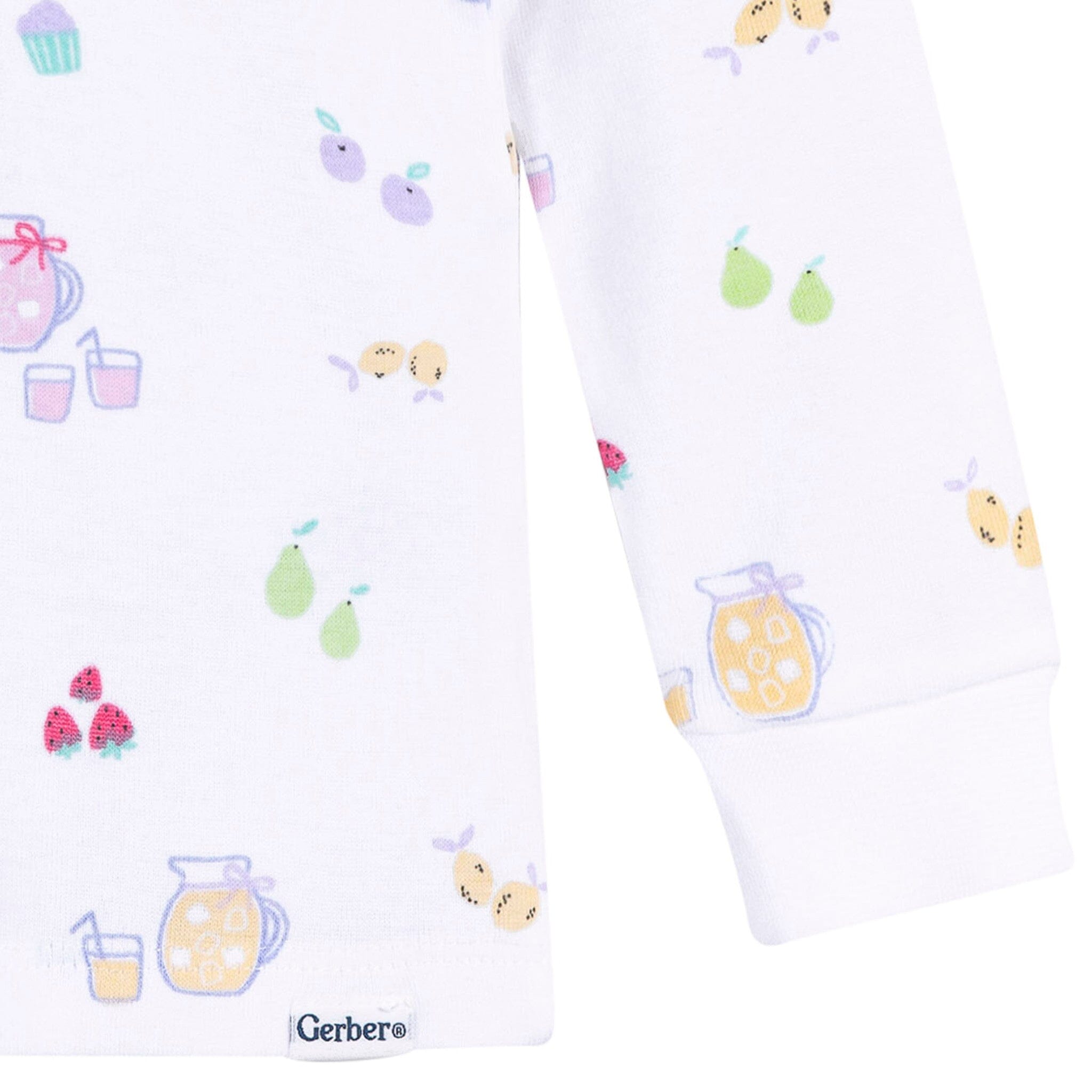 2-Piece Infant & Toddler Girls Lemonade Cotton Pajama Set - Image 4