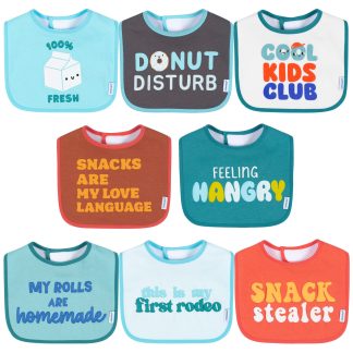 8-Pack Baby Boys Kids Club Drooling Bibs