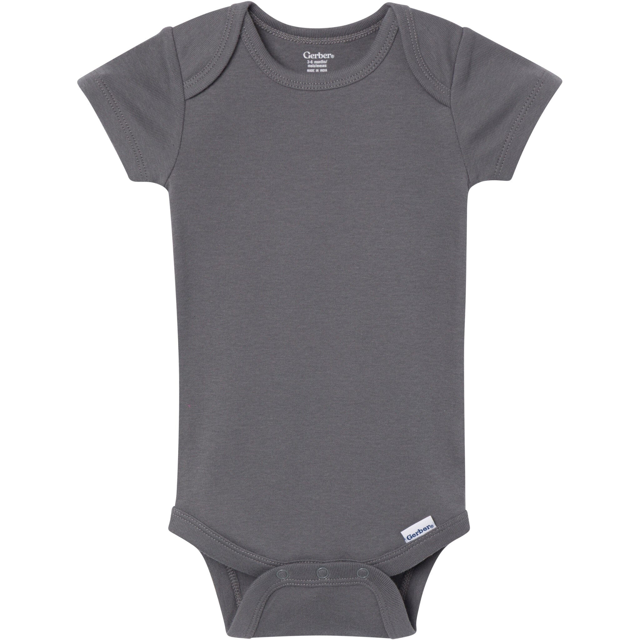5-Pack Baby Neutral Earth Tone Short Sleeve Bodysuits - Image 8