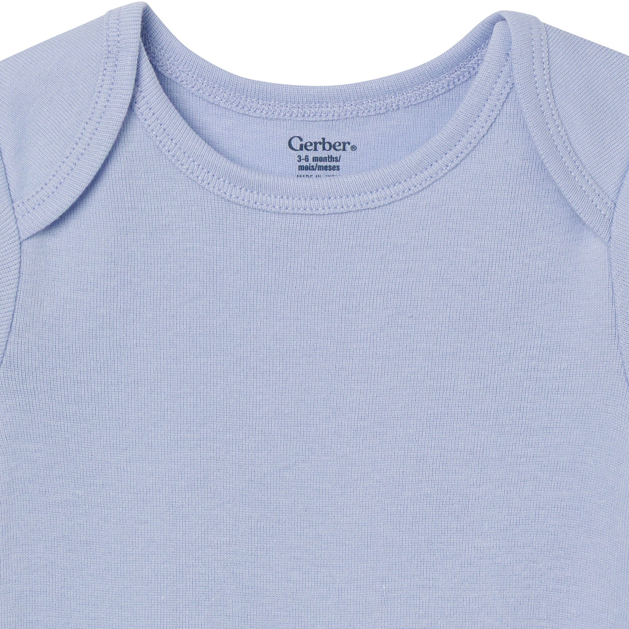 5-Pack Baby Neutral Classic Solids Short Sleeve Bodysuits - Image 3