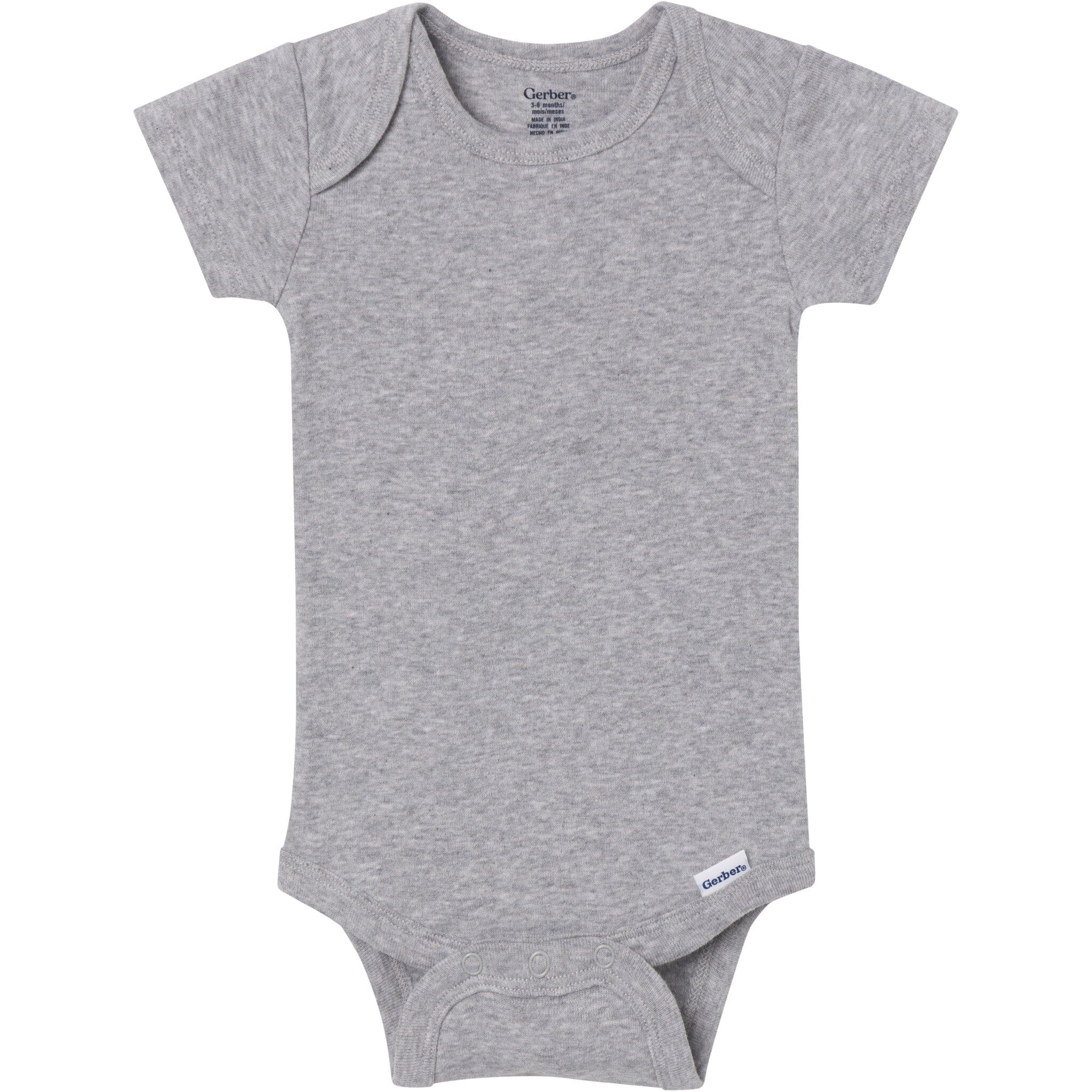 5-Pack Baby Neutral Classic Solids Short Sleeve Bodysuits - Image 5