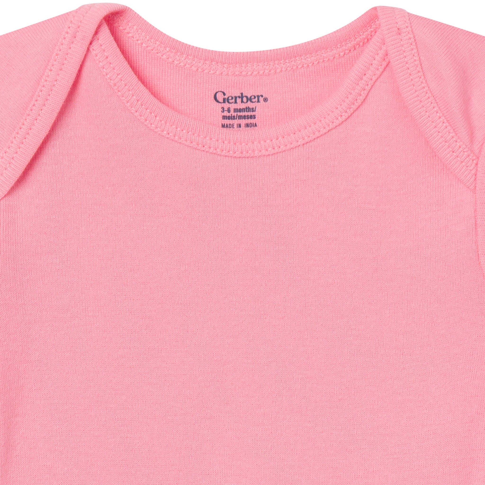 5-Pack Baby Girls Pastels Short Sleeve Bodysuits - Image 3