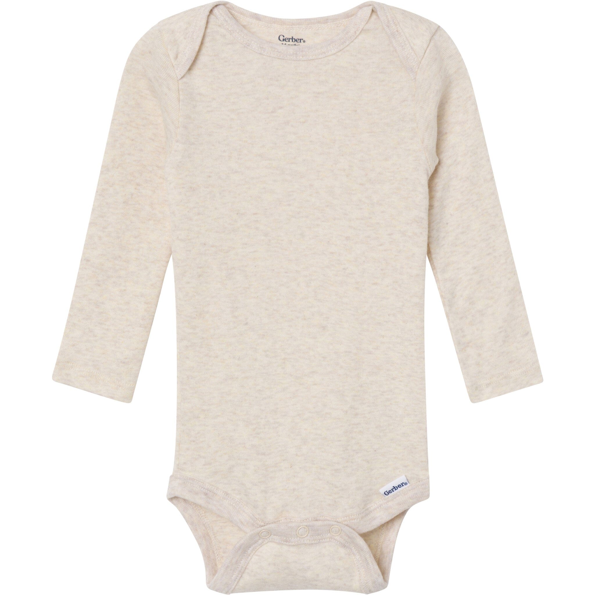 6-Pack Baby Neutral Gray, Black and Brown Long Sleeve Bodysuits - Image 7