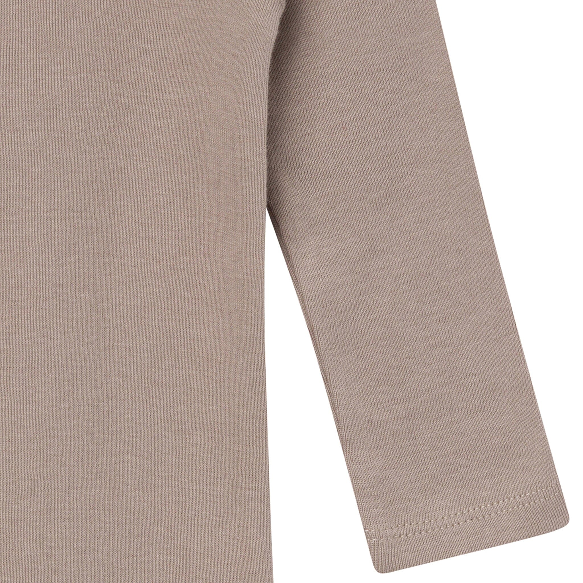 6-Pack Baby Neutral Gray, Black and Brown Long Sleeve Bodysuits - Image 9