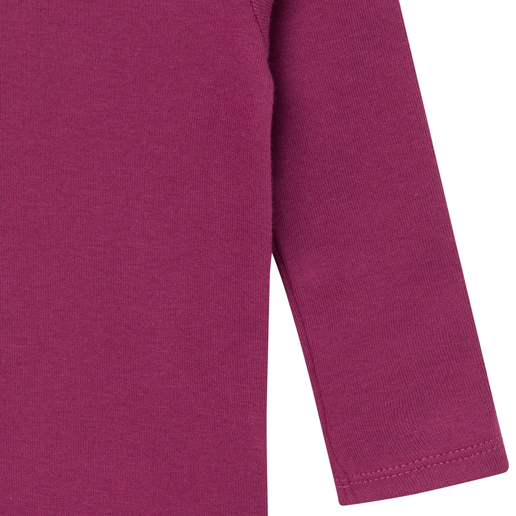 6-Pack Baby Girls Pink, Purple and Green Long Sleeve Bodysuits - Image 4