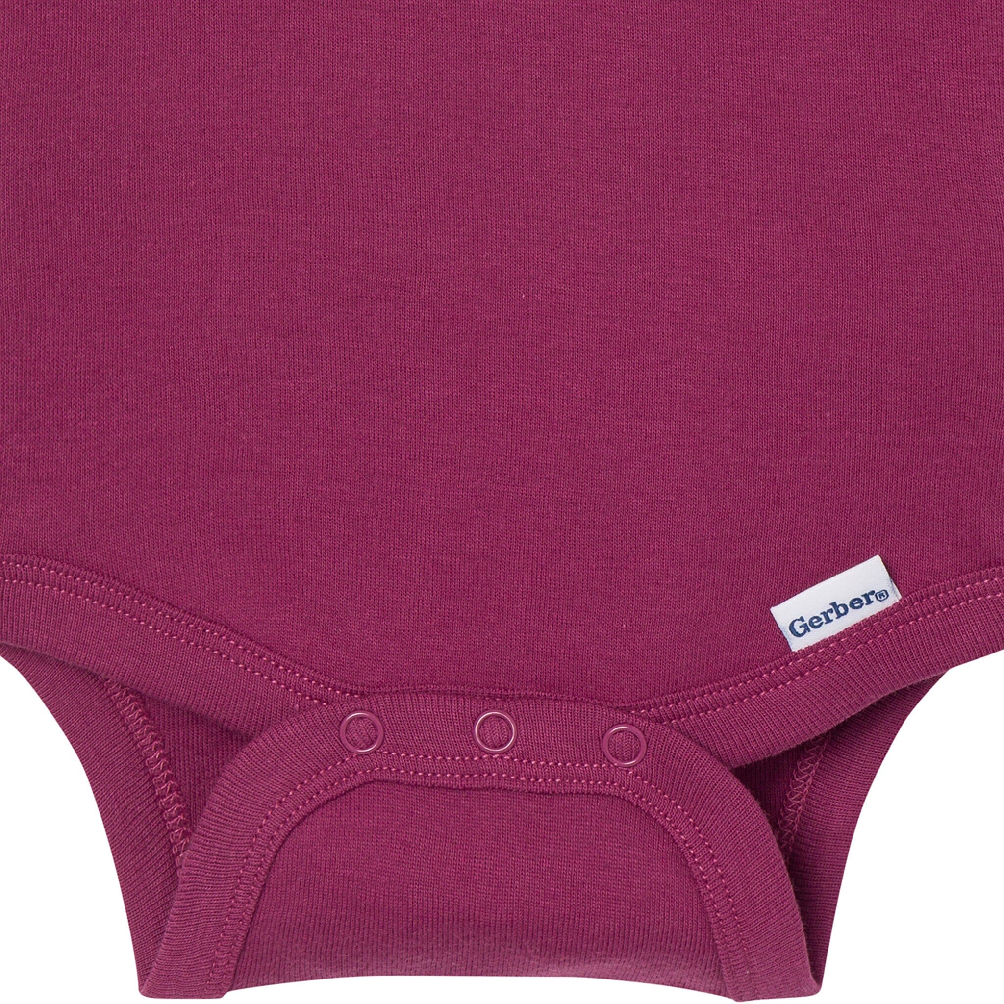 6-Pack Baby Girls Pink, Purple and Green Long Sleeve Bodysuits - Image 5