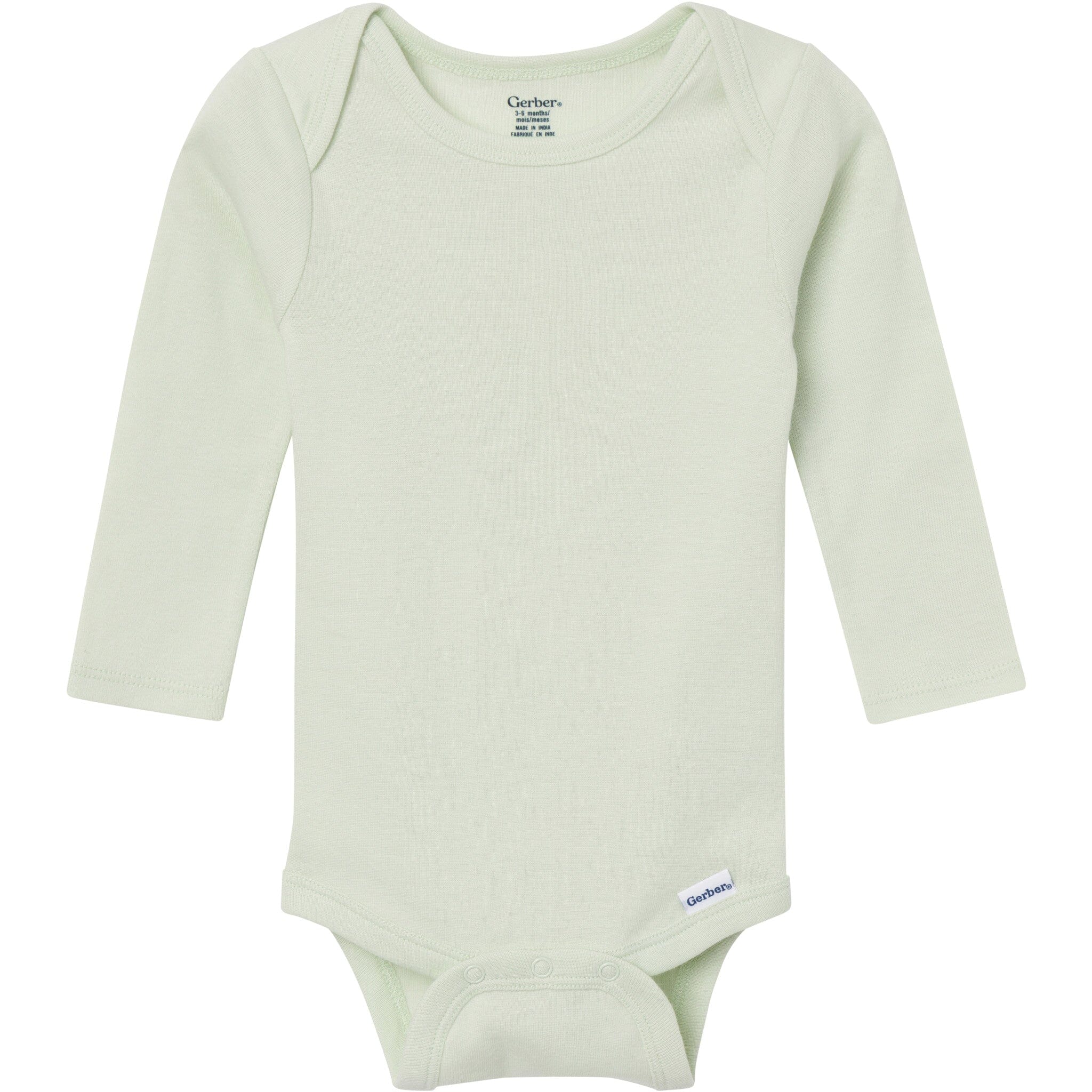 6-Pack Baby Girls Pink, Purple and Green Long Sleeve Bodysuits - Image 6