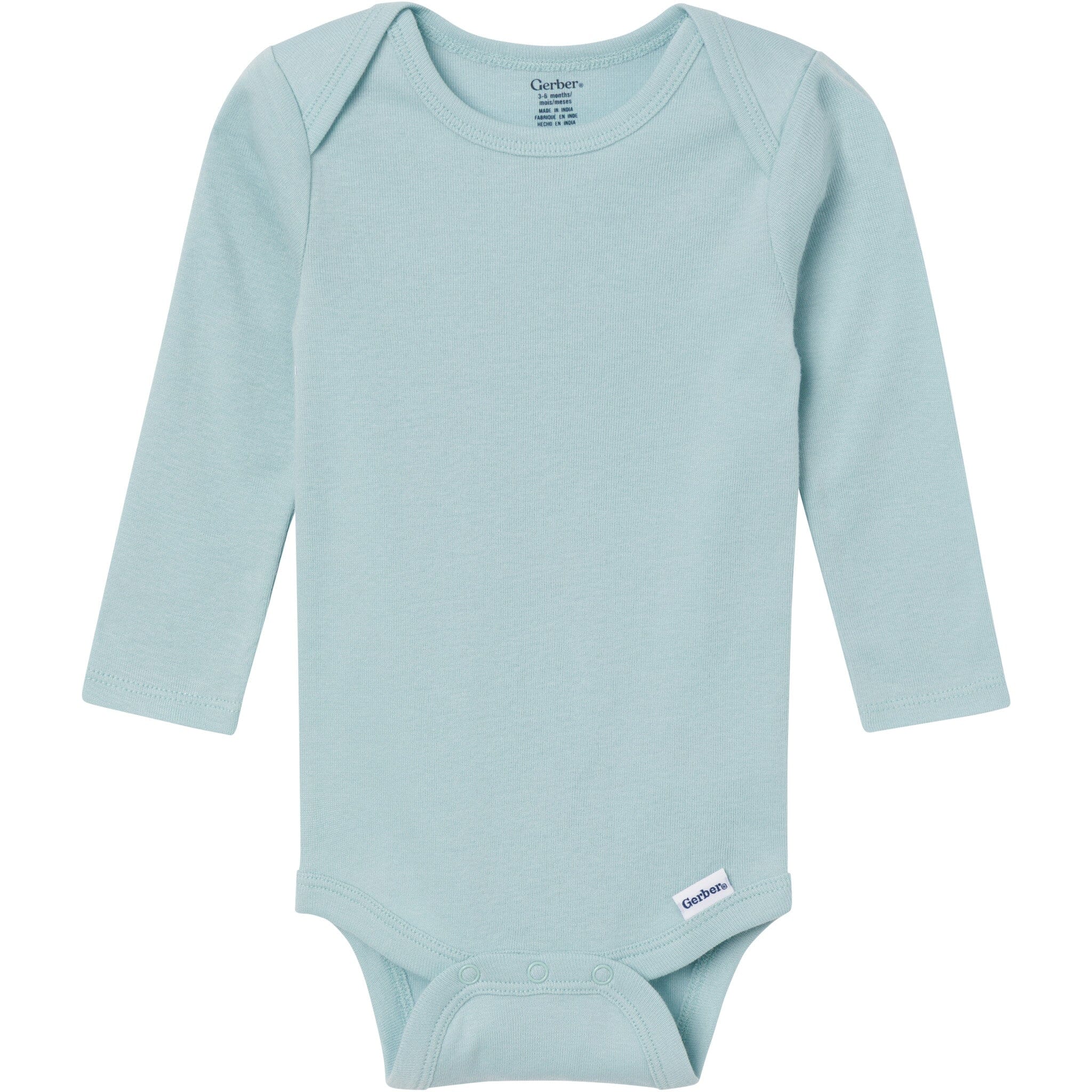 6-Pack Baby Girls Pink, Purple and Green Long Sleeve Bodysuits - Image 7