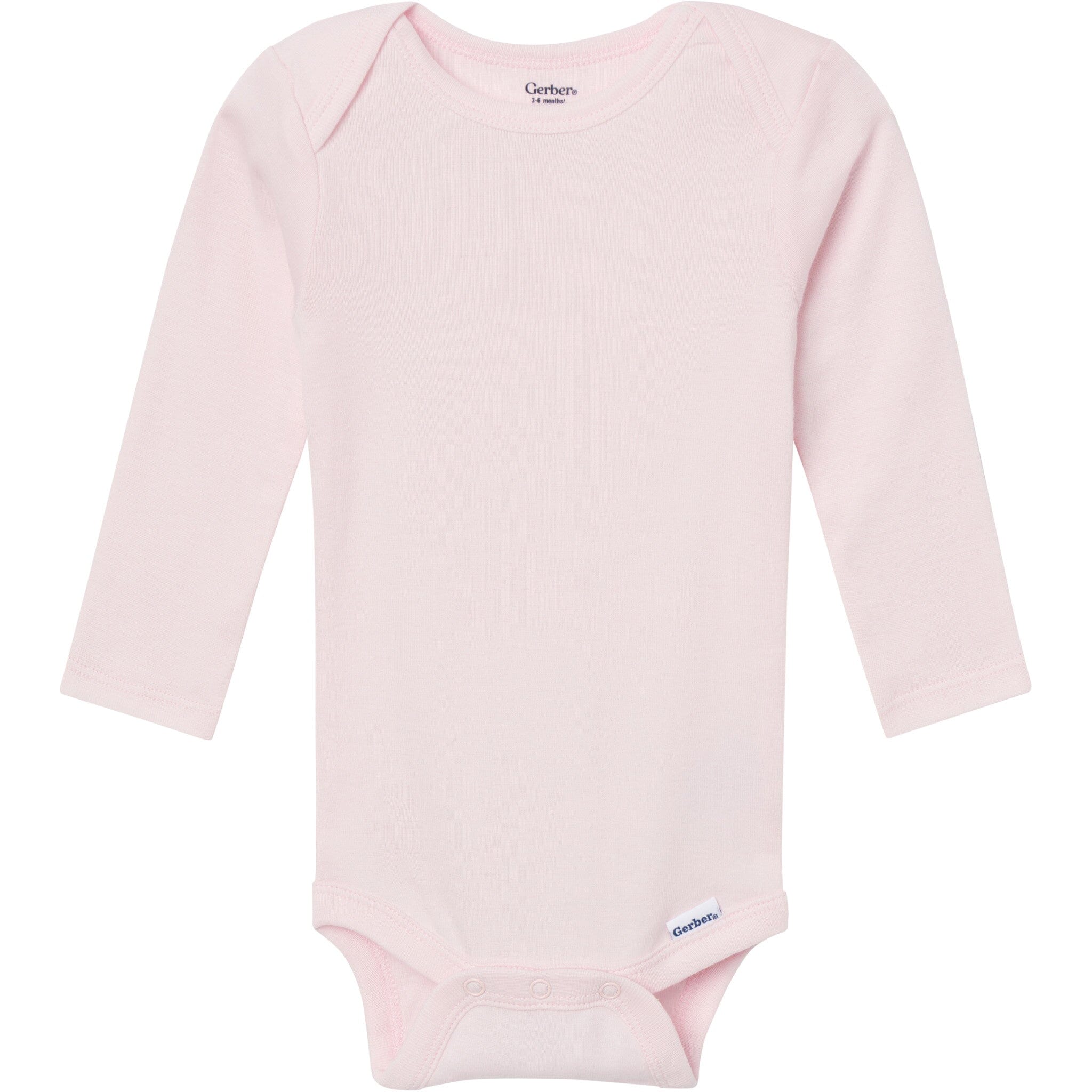 6-Pack Baby Girls Pink, Purple and Green Long Sleeve Bodysuits - Image 8