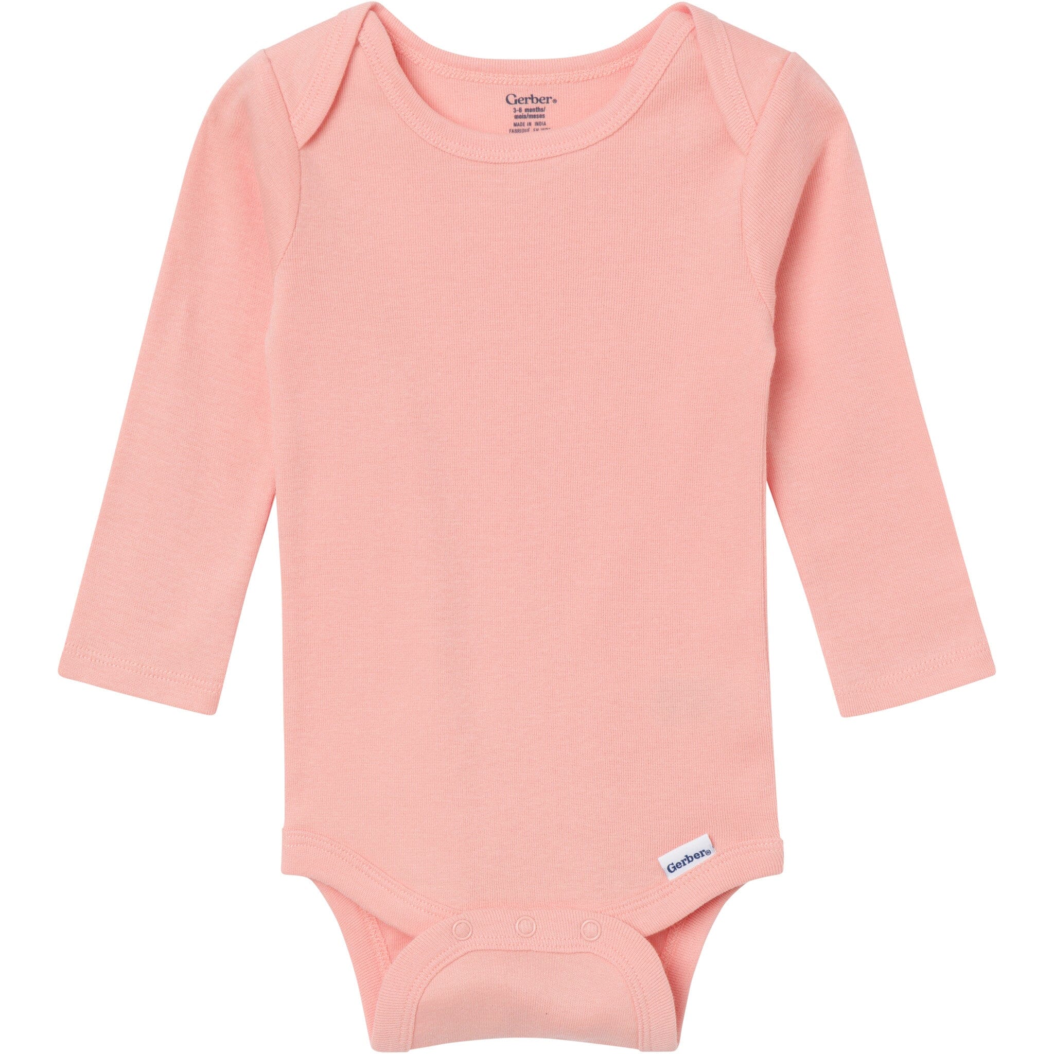 6-Pack Baby Girls Pink, Purple and Green Long Sleeve Bodysuits - Image 9