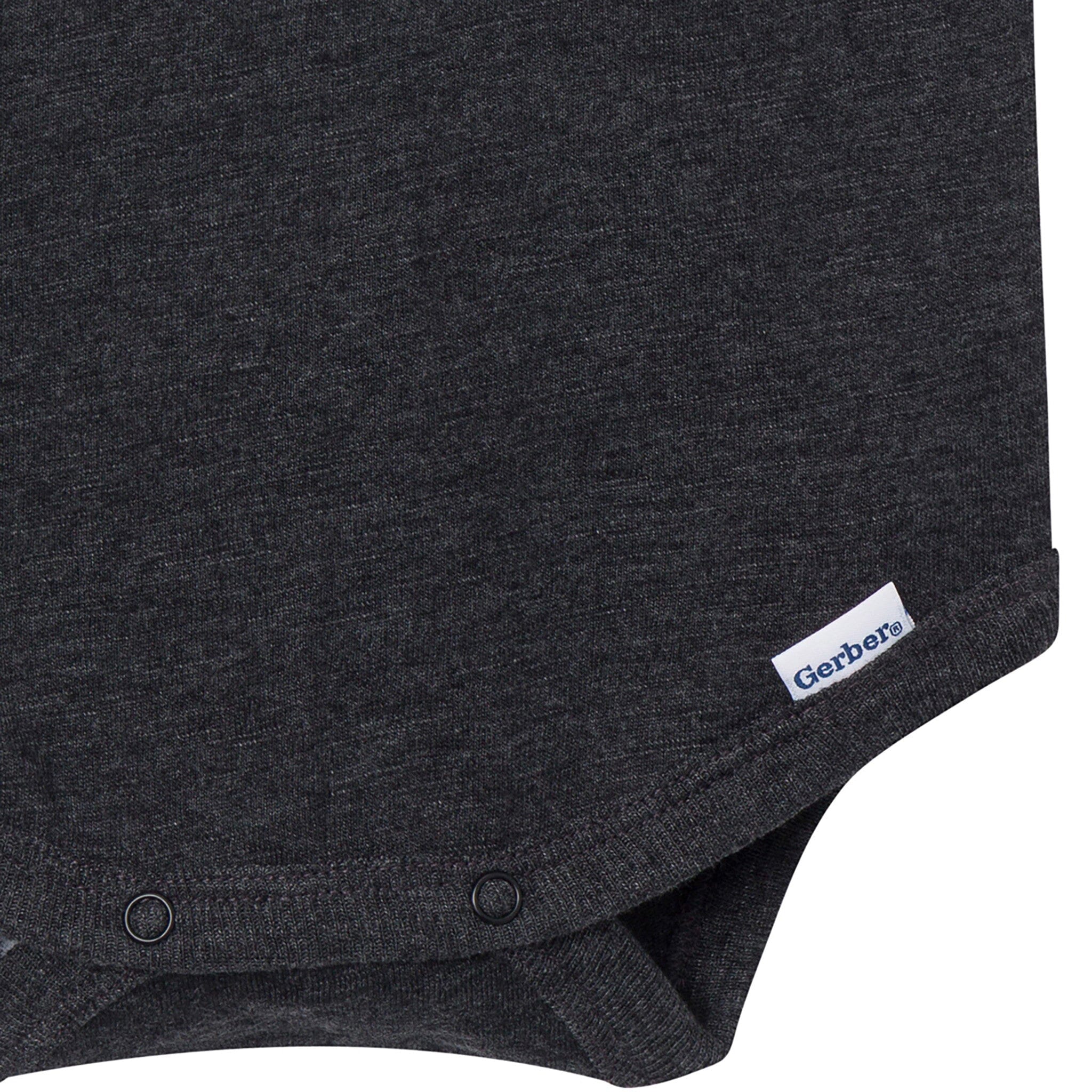 Baby Boys Black Polo Bodysuit - Image 4