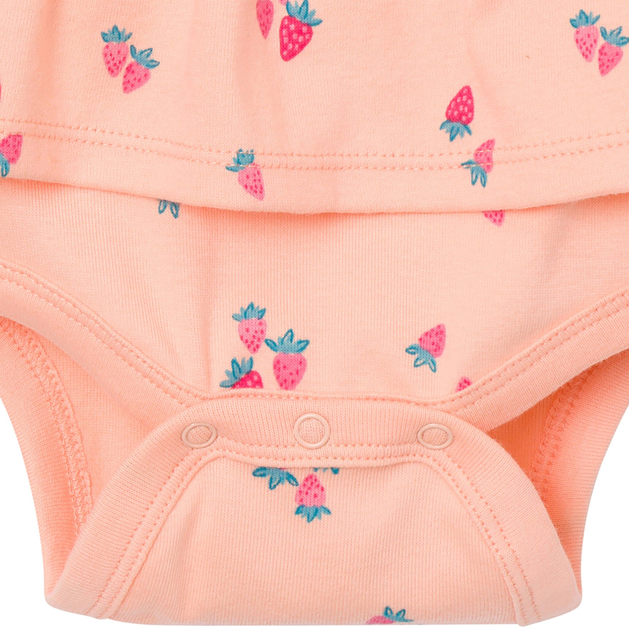 4-Pack Baby Girls Berries Sleeveless Bodysuits - Image 5