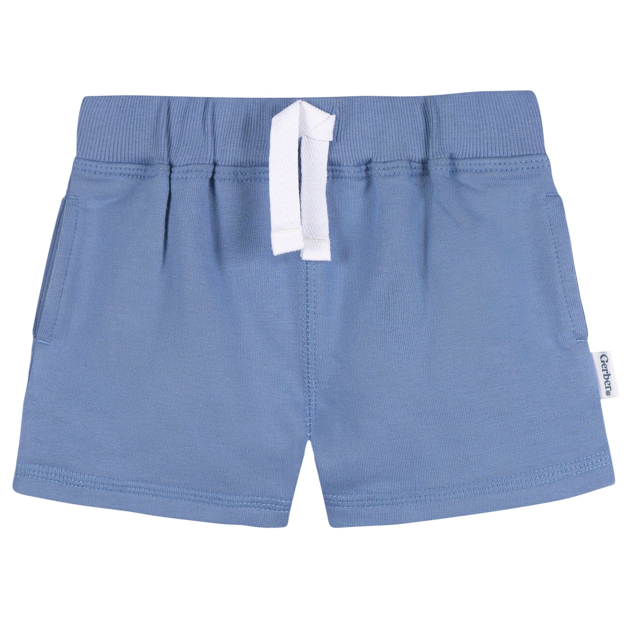 3-Pack Baby & Toddler Boys Blue & Red Knit Shorts - Image 7