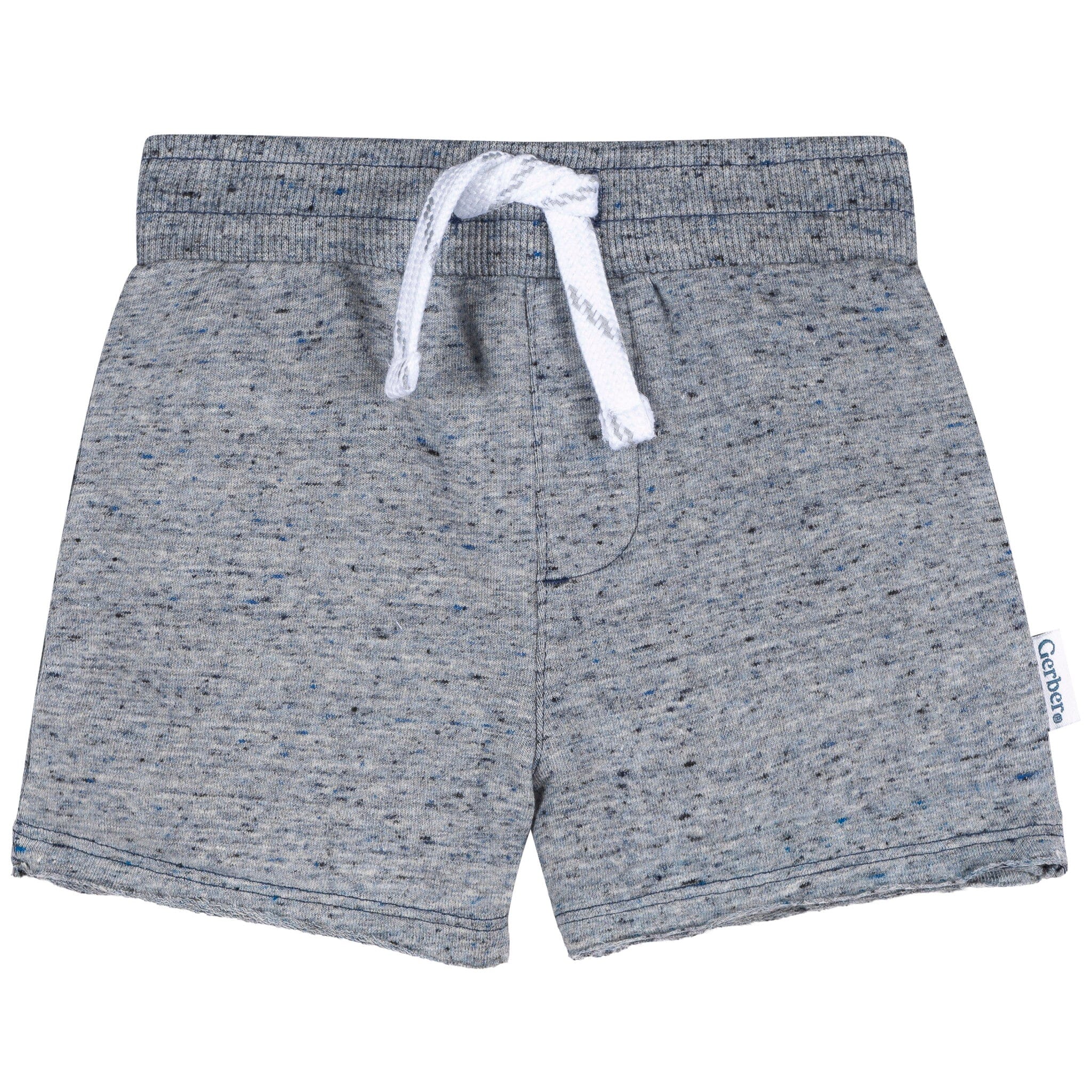 2-Pack Baby & Toddler Boys Blue Raw Edge Knit Shorts - Image 7