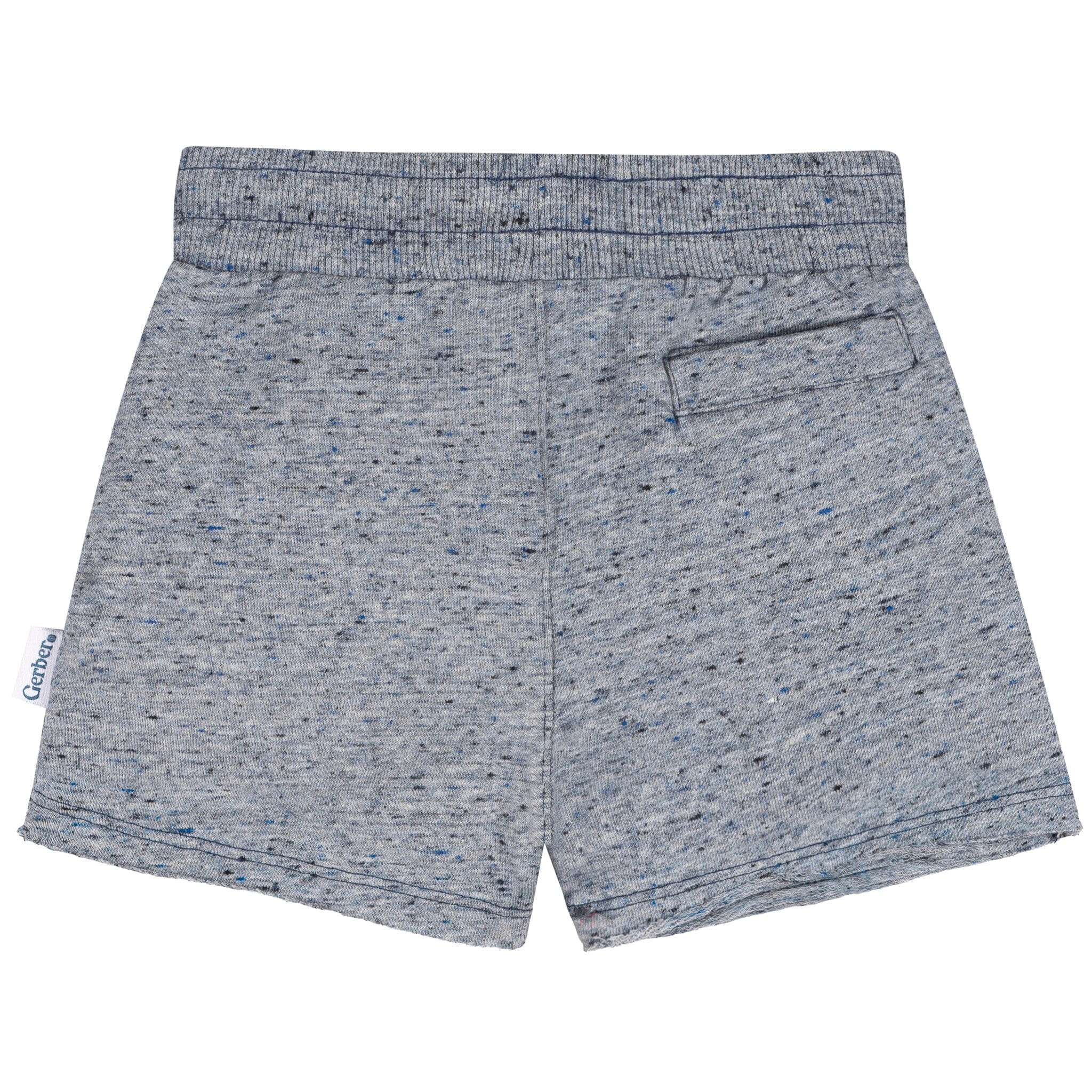 2-Pack Baby & Toddler Boys Blue Raw Edge Knit Shorts - Image 10