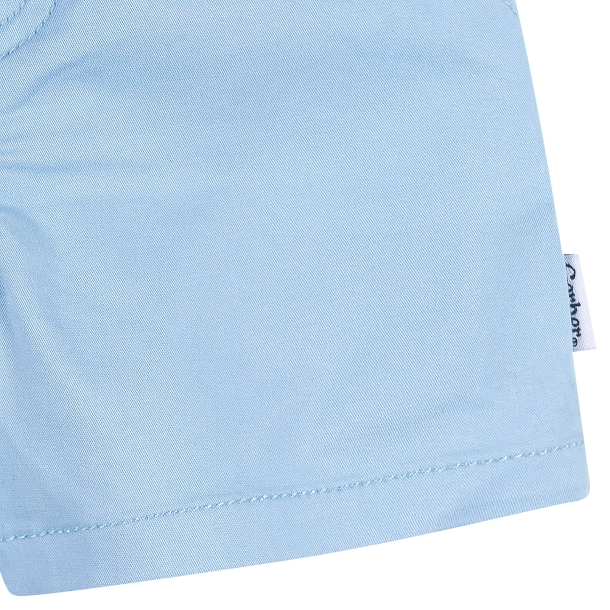2-Pack Baby & Toddler Boys Green & Blue Twill Shorts - Image 4