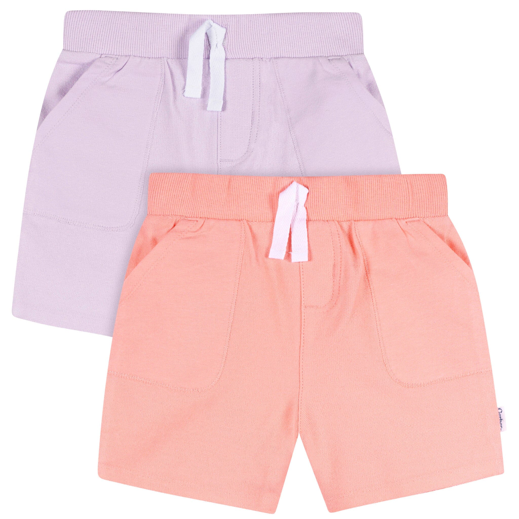 2-Pack Baby & Toddler Girls Pink & Purple Knit Shorts