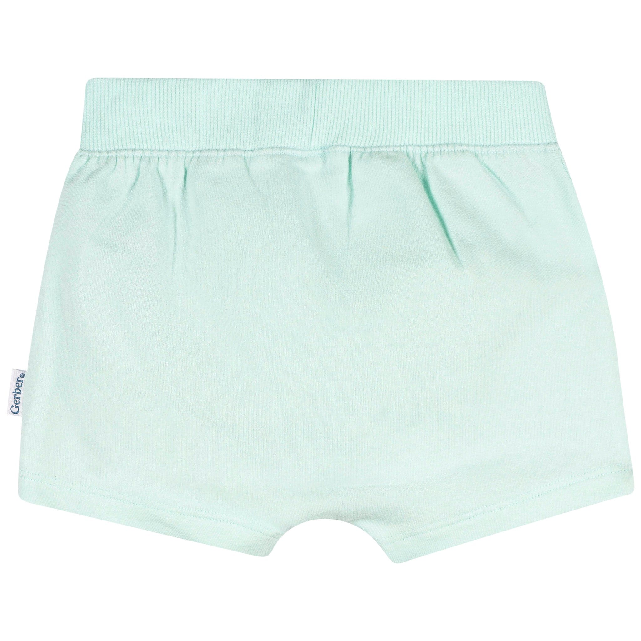 2-Pack Baby Boys Aqua & Peach Shorts - Image 7