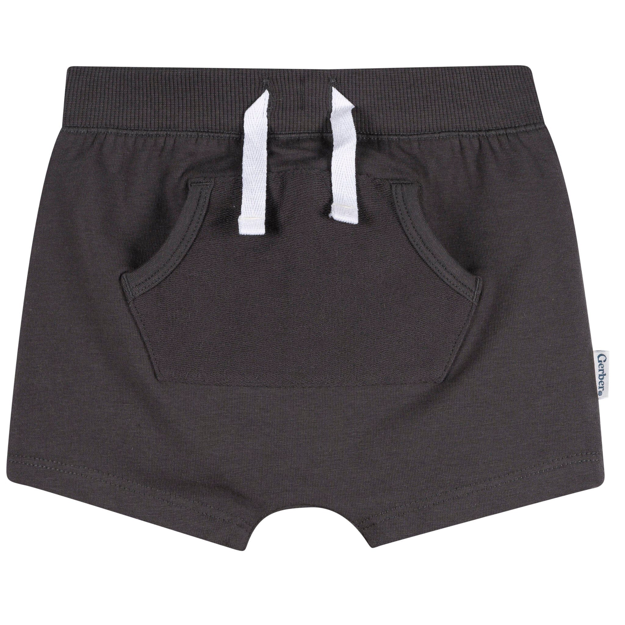 2-Pack Baby Boys Gray Shorts - Image 2