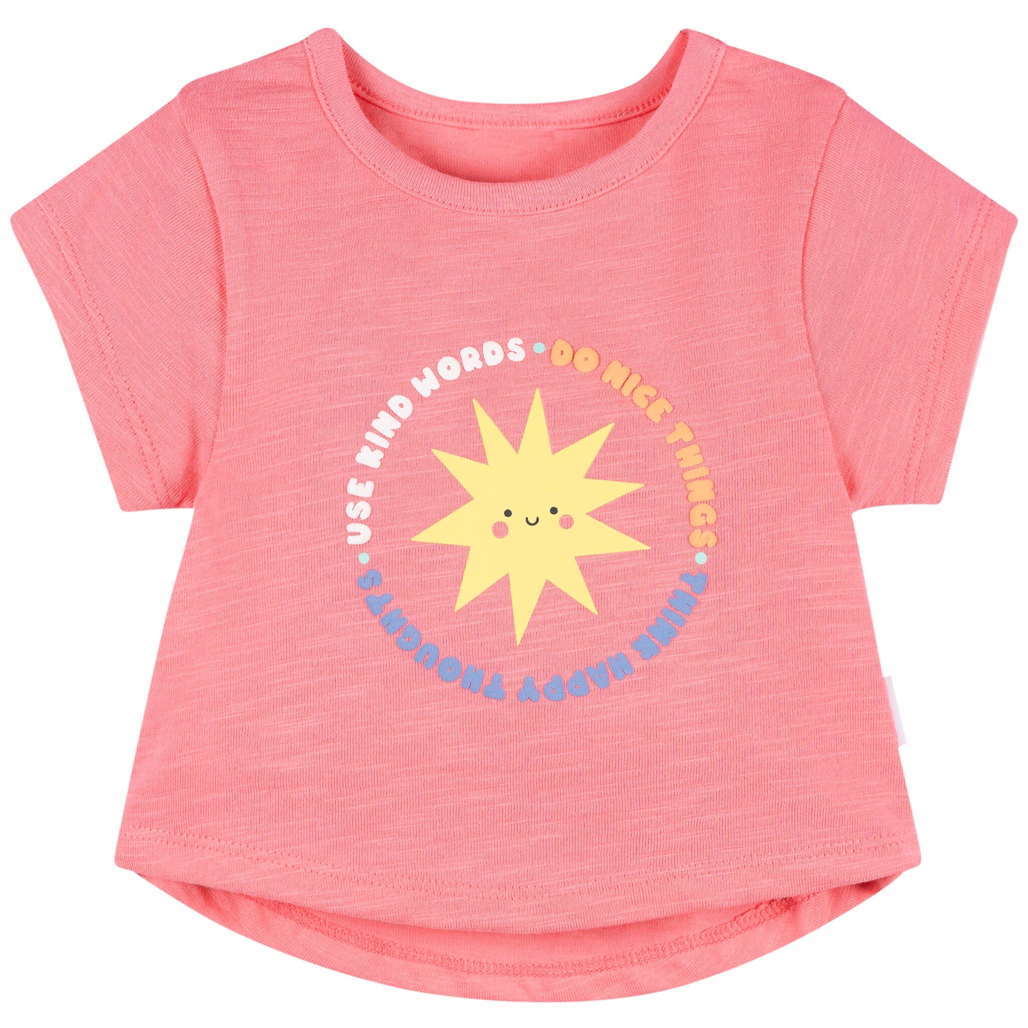 3-Pack Baby & Toddler Girls Sunshine Short Sleeve Graphic T-Shirts - Image 4