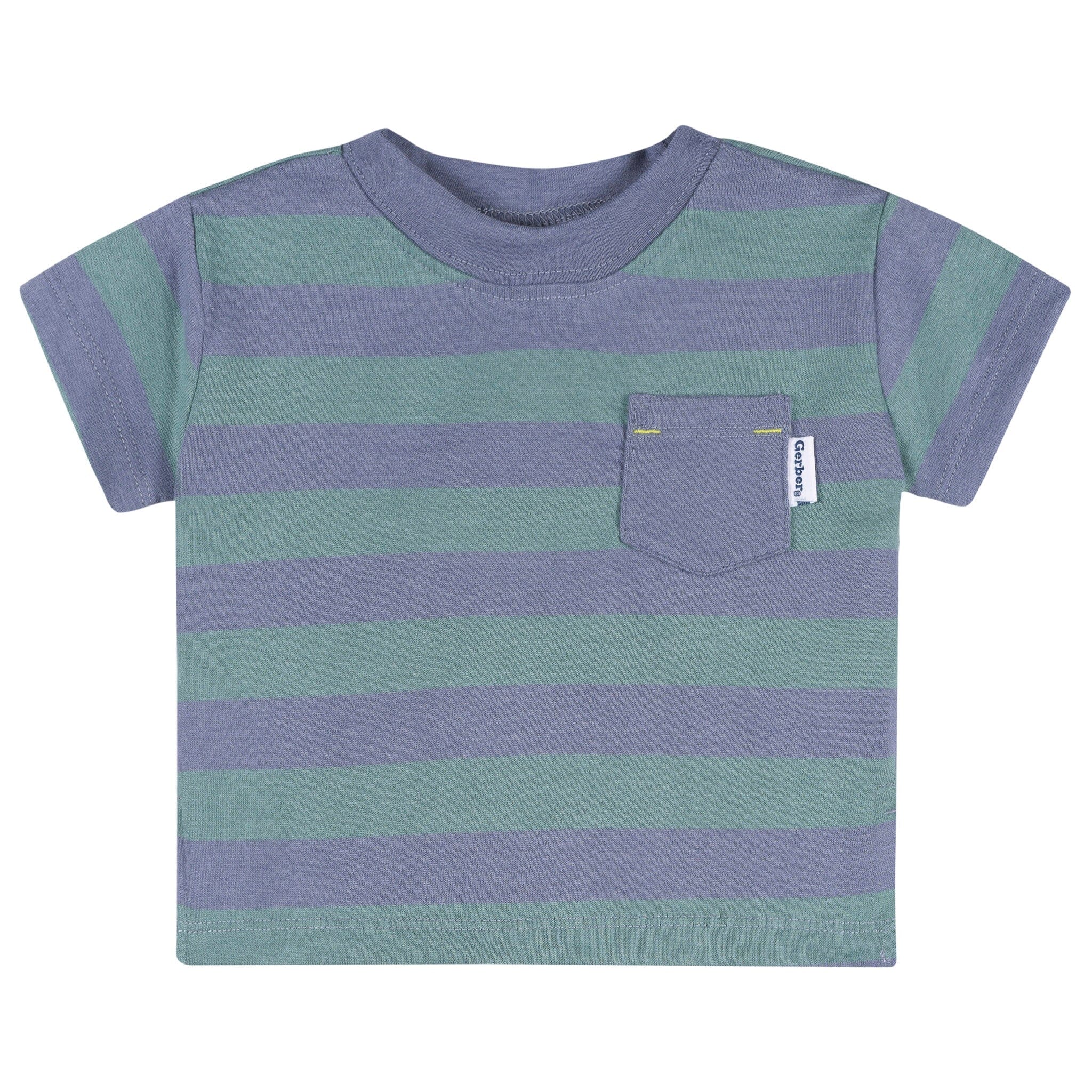 3-Pack Baby & Toddler Boys Stripes Short Sleeve T-Shirts - Image 5
