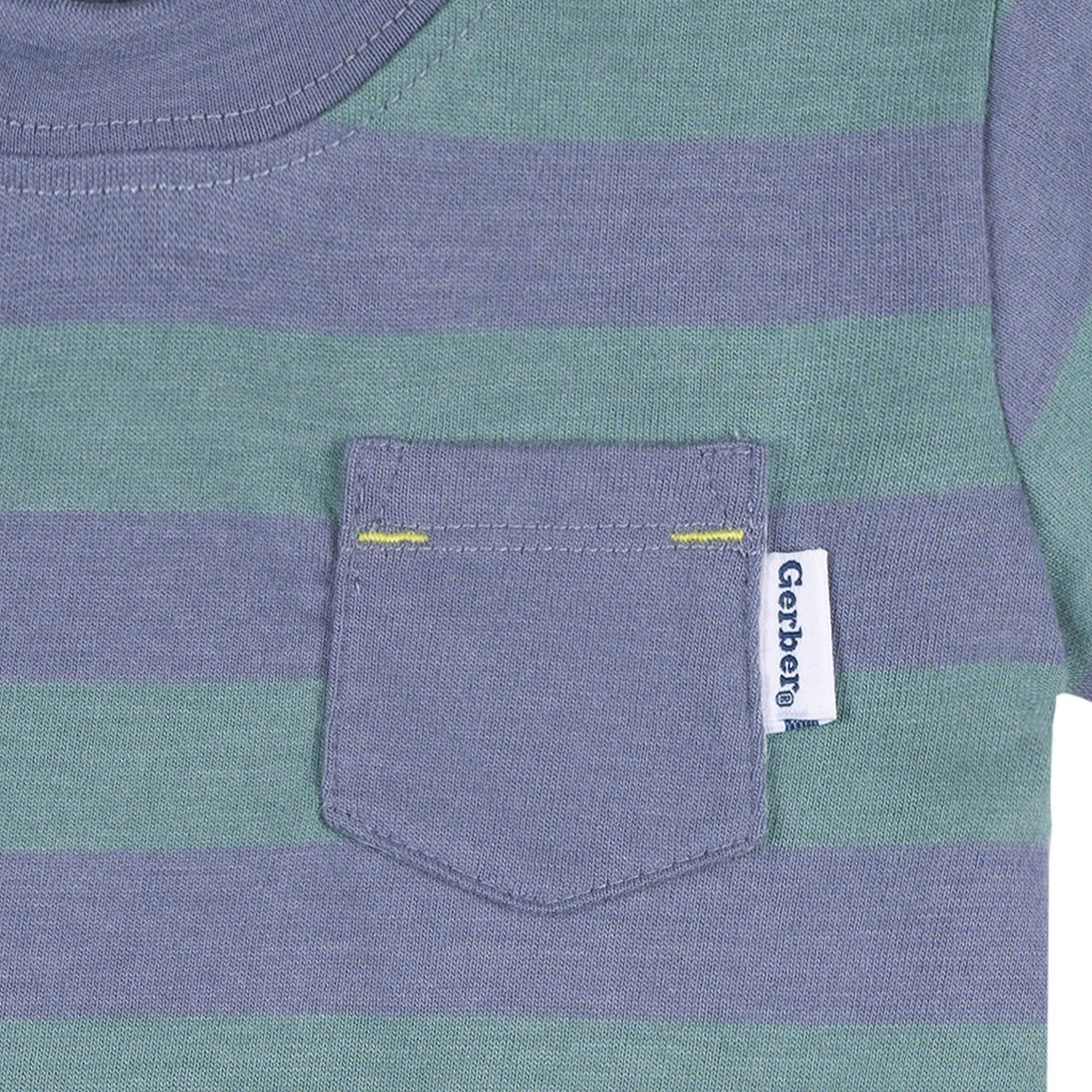 3-Pack Baby & Toddler Boys Stripes Short Sleeve T-Shirts - Image 6