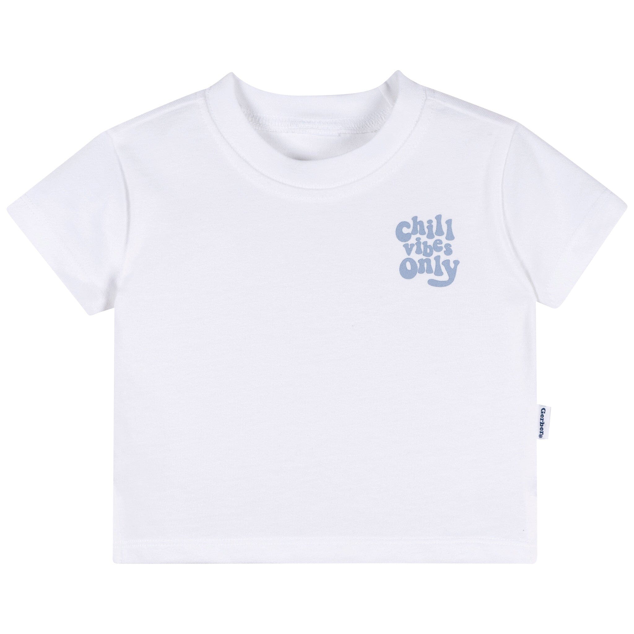 3-Pack Baby & Toddler Boys Chill Vibes Short Sleeve T-Shirts - Image 4