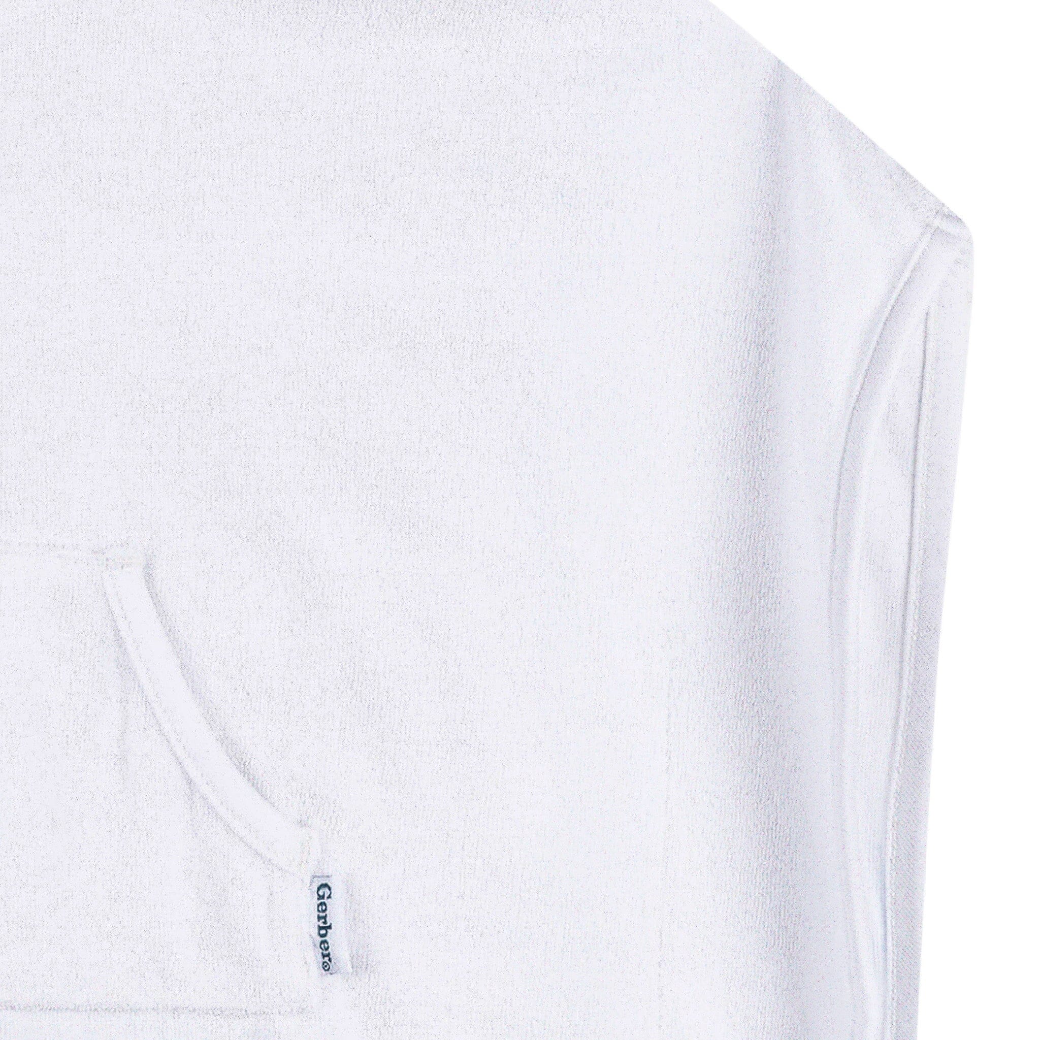 Embroidered Baby & Toddler Neutral White Hooded Swim Coverup - Image 6