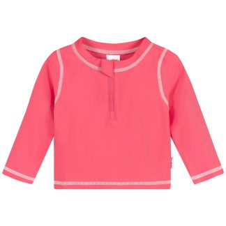 Baby & Toddler Girls UPF 50+ Pink Half Zip Rash Guard