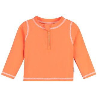 Baby & Toddler Neutral UPF 50+ Melon Orange Half Zip Rash Guard