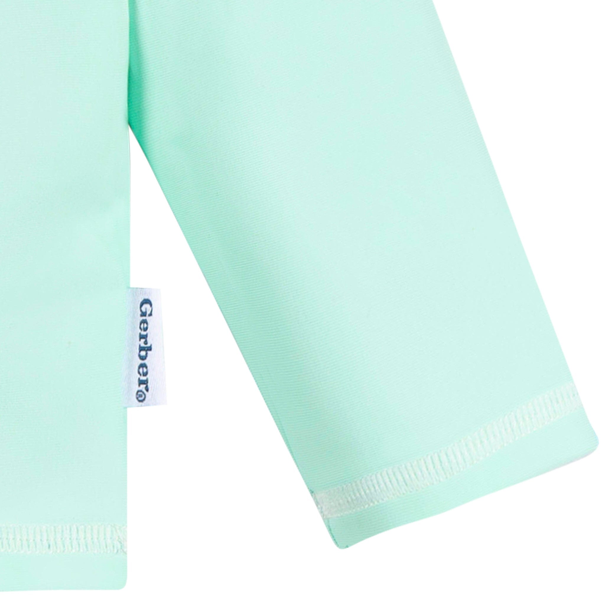 Baby & Toddler Neutral UPF 50+ Green Half Zip Rash Guard - Image 7
