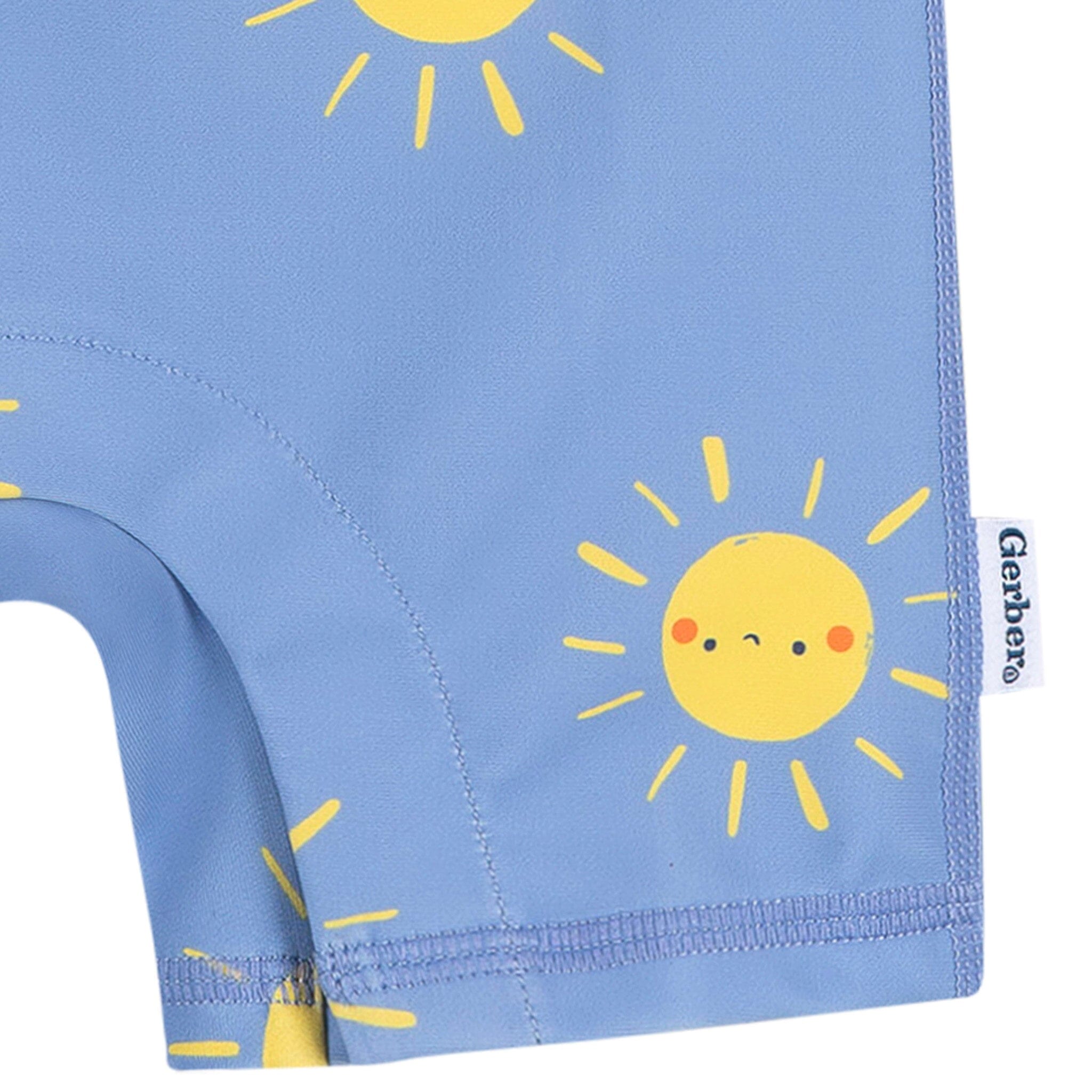 Baby Boys UPF 50+ Sunshine Smiles Long Sleeve Rash Guard - Image 5
